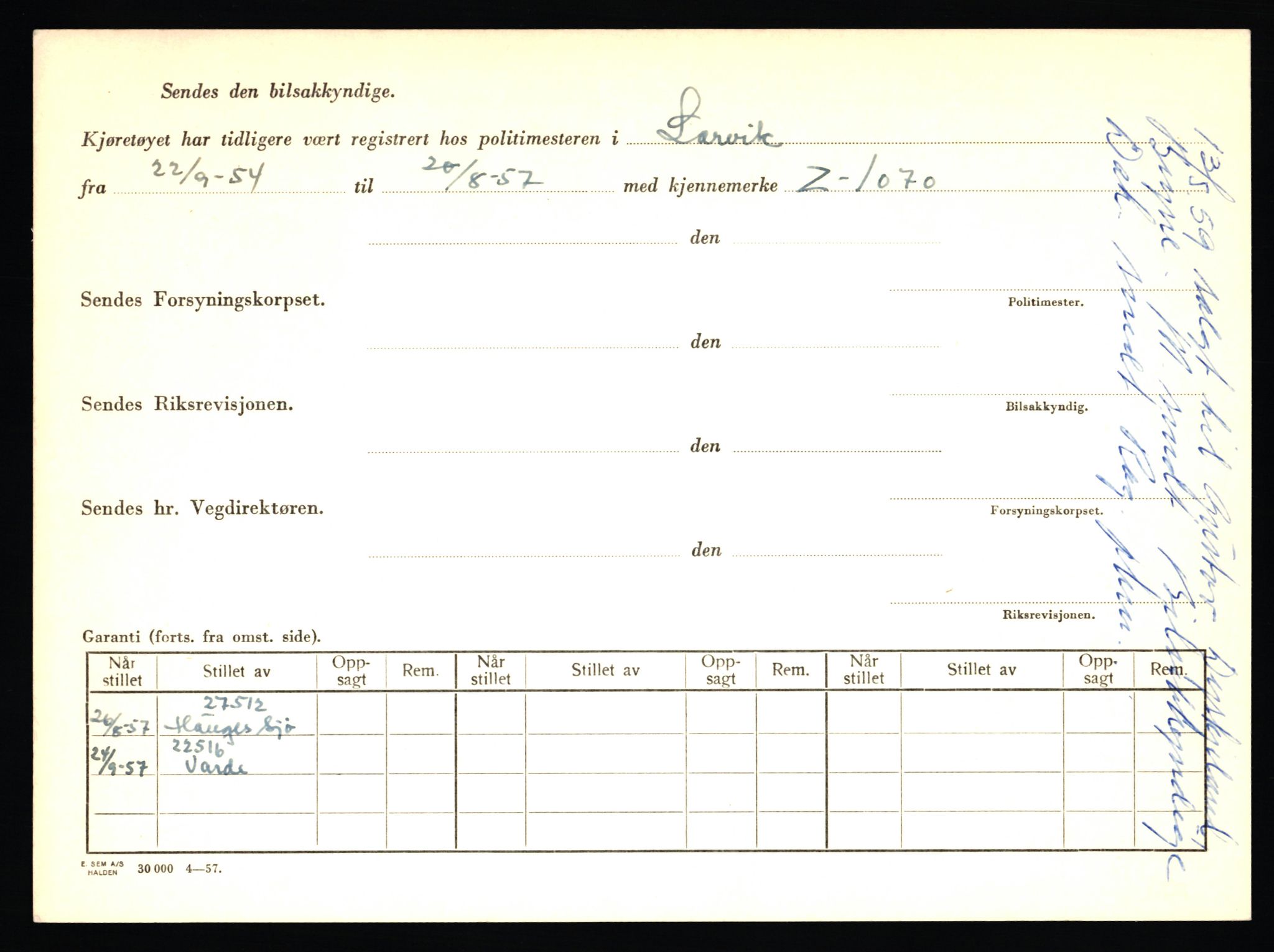 Stavanger trafikkstasjon, AV/SAST-A-101942/0/F/L0037: L-20500 - L-21499, 1930-1971, p. 82