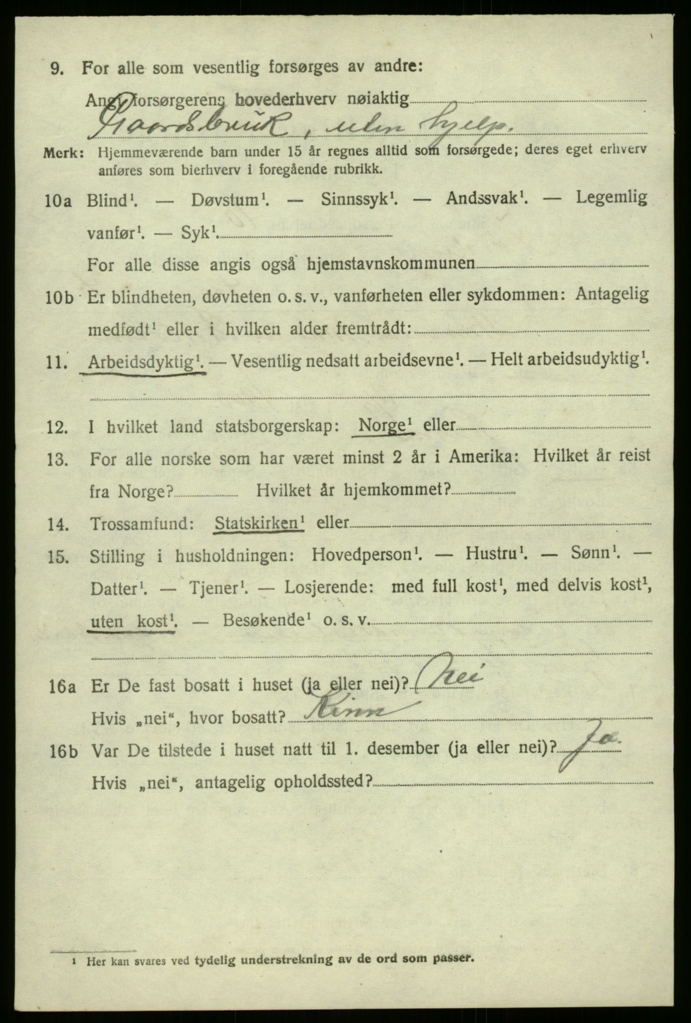 SAB, 1920 census for Førde, 1920, p. 4265