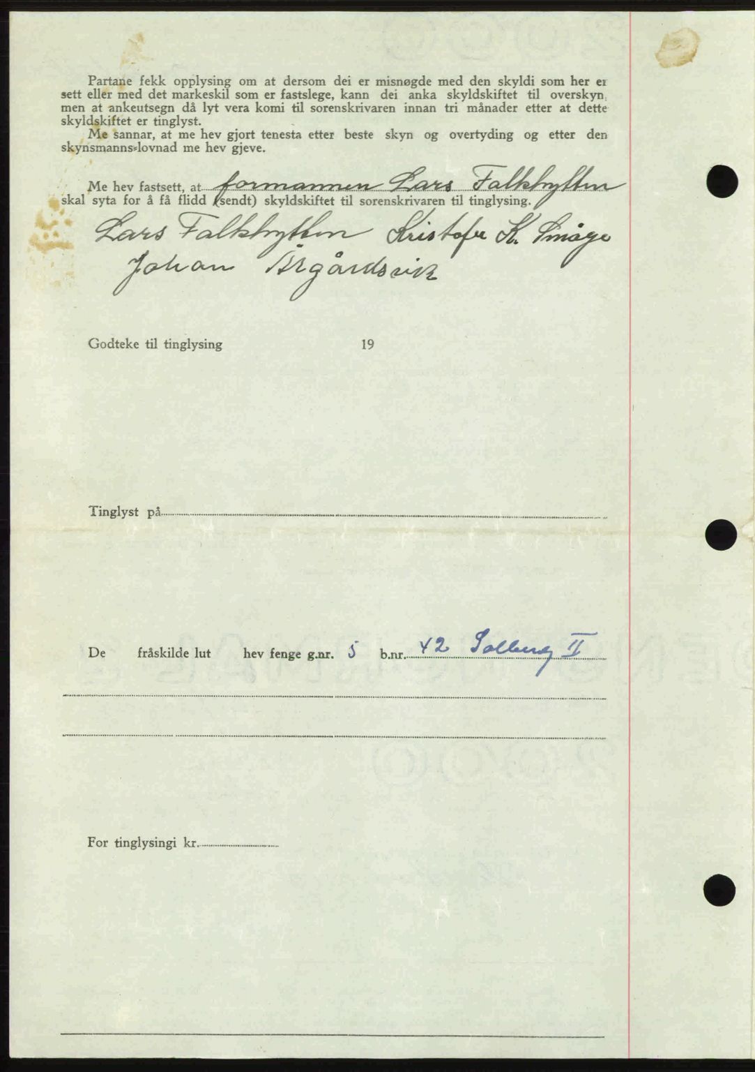 Romsdal sorenskriveri, AV/SAT-A-4149/1/2/2C: Mortgage book no. A27, 1948-1948, Diary no: : 2705/1948