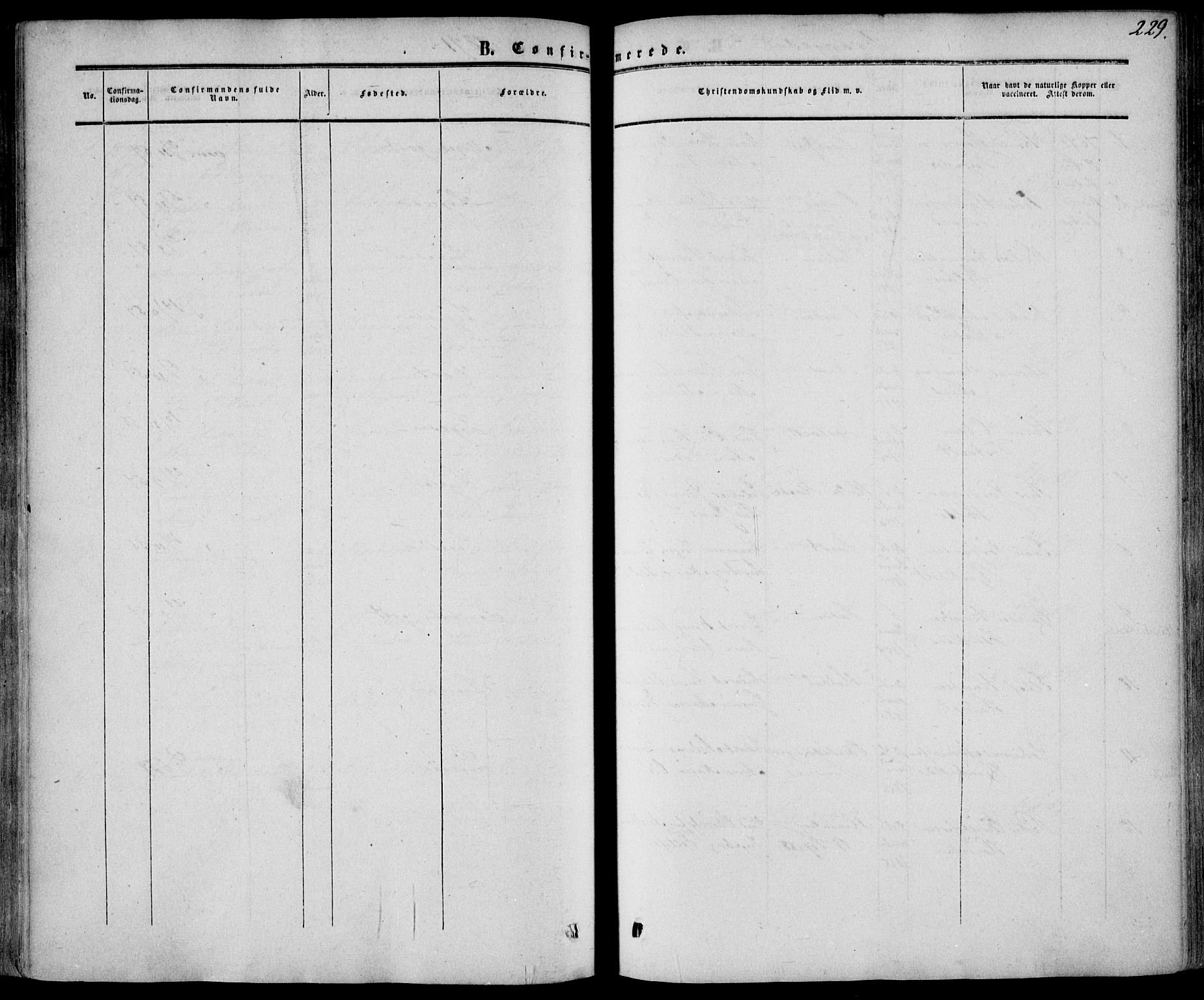 Drangedal kirkebøker, SAKO/A-258/F/Fa/L0008: Parish register (official) no. 8, 1857-1871, p. 229