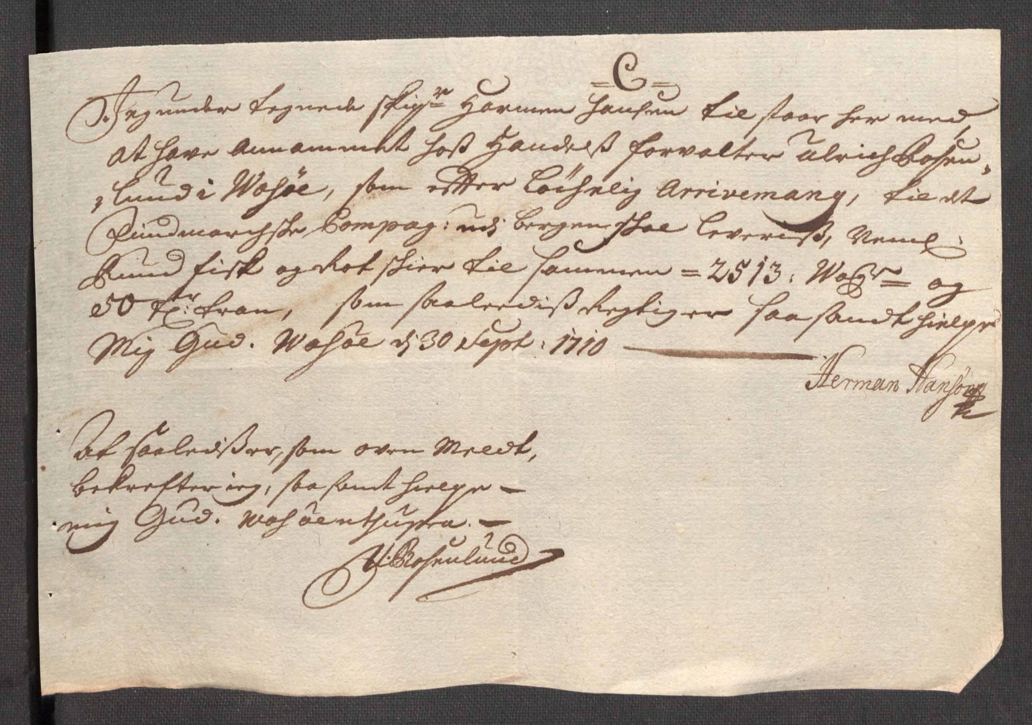 Rentekammeret inntil 1814, Reviderte regnskaper, Fogderegnskap, AV/RA-EA-4092/R69/L4855: Fogderegnskap Finnmark/Vardøhus, 1709-1712, p. 270