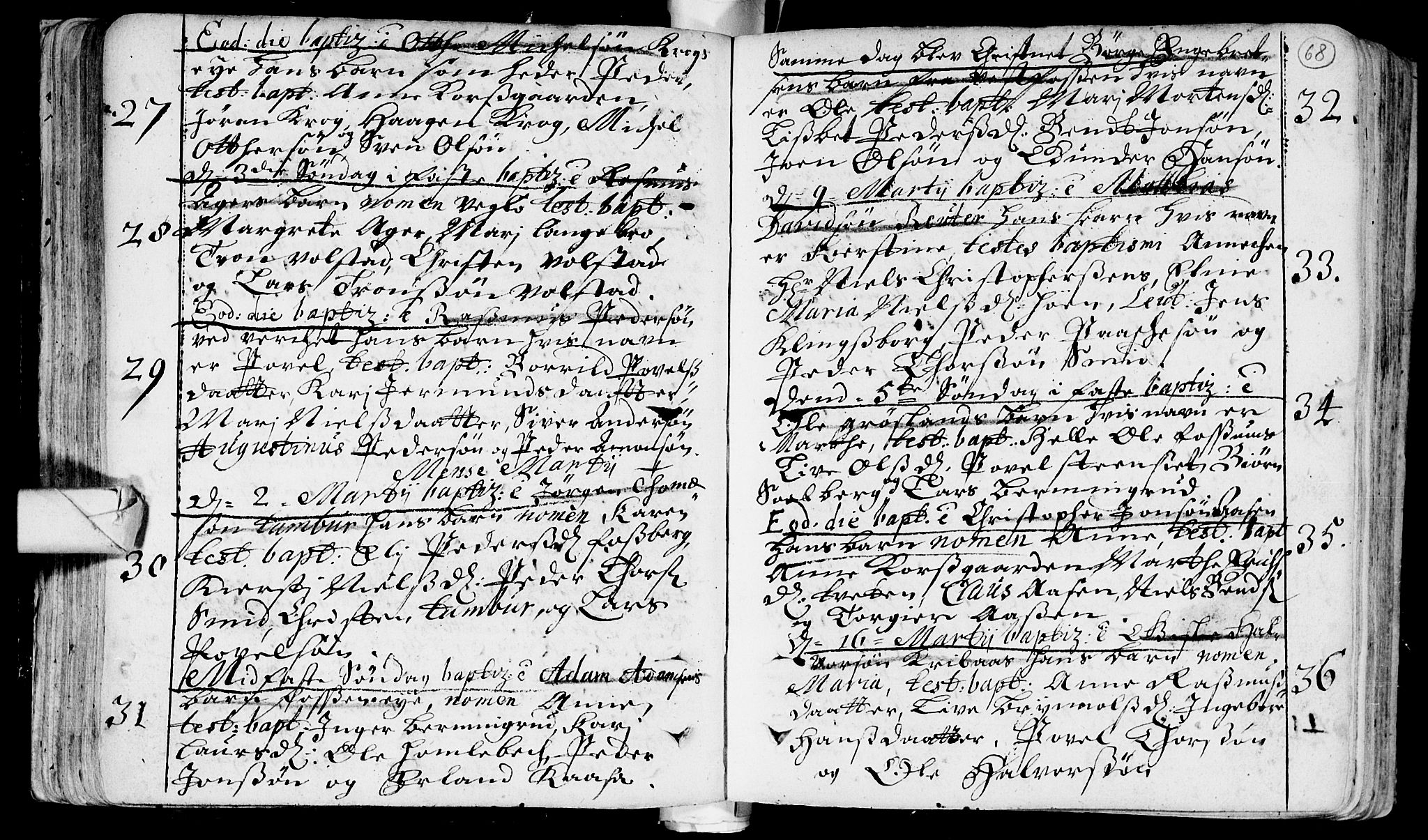 Eiker kirkebøker, AV/SAKO-A-4/F/Fa/L0002: Parish register (official) no. I 2, 1705-1724, p. 68