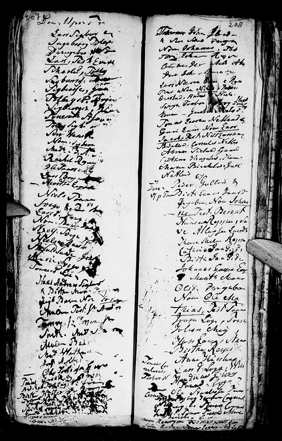 Flekkefjord sokneprestkontor, SAK/1111-0012/F/Fa/Fac/L0001: Parish register (official) no. A 1, 1773-1806, p. 207-208