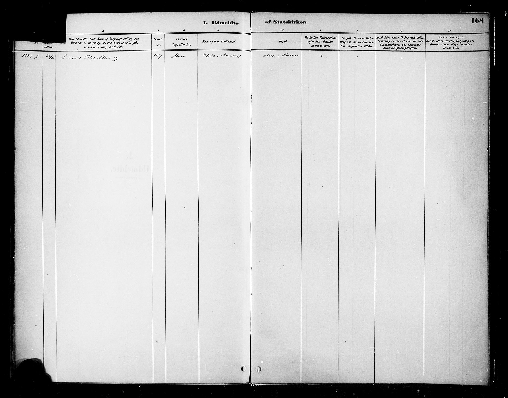 Ministerialprotokoller, klokkerbøker og fødselsregistre - Møre og Romsdal, AV/SAT-A-1454/570/L0832: Parish register (official) no. 570A06, 1885-1900, p. 168