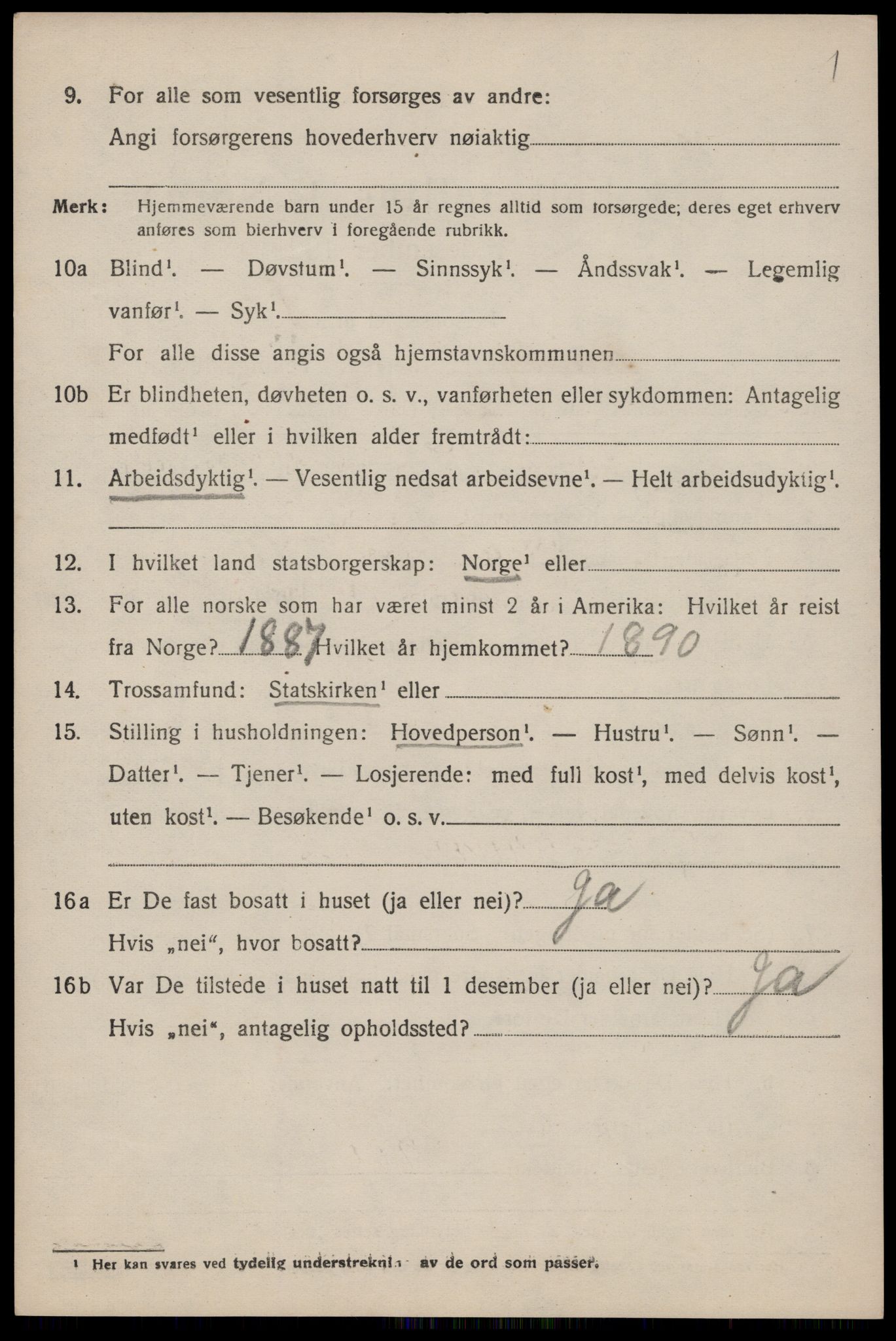 SAST, 1920 census for Finnøy, 1920, p. 2469