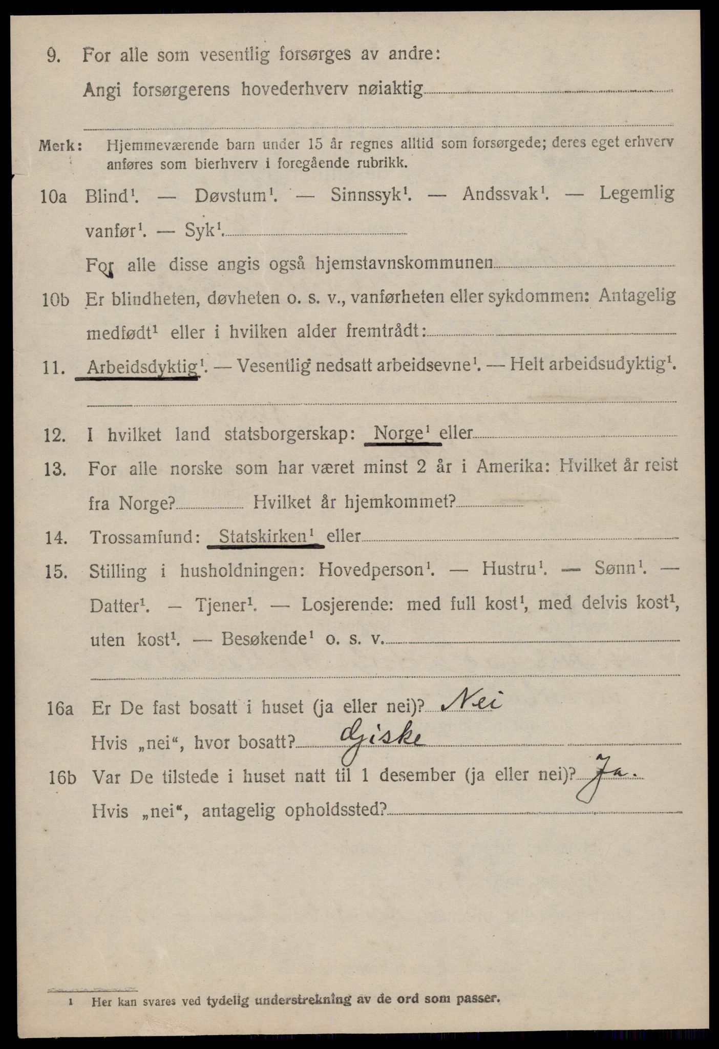 SAT, 1920 census for Vestnes, 1920, p. 2672