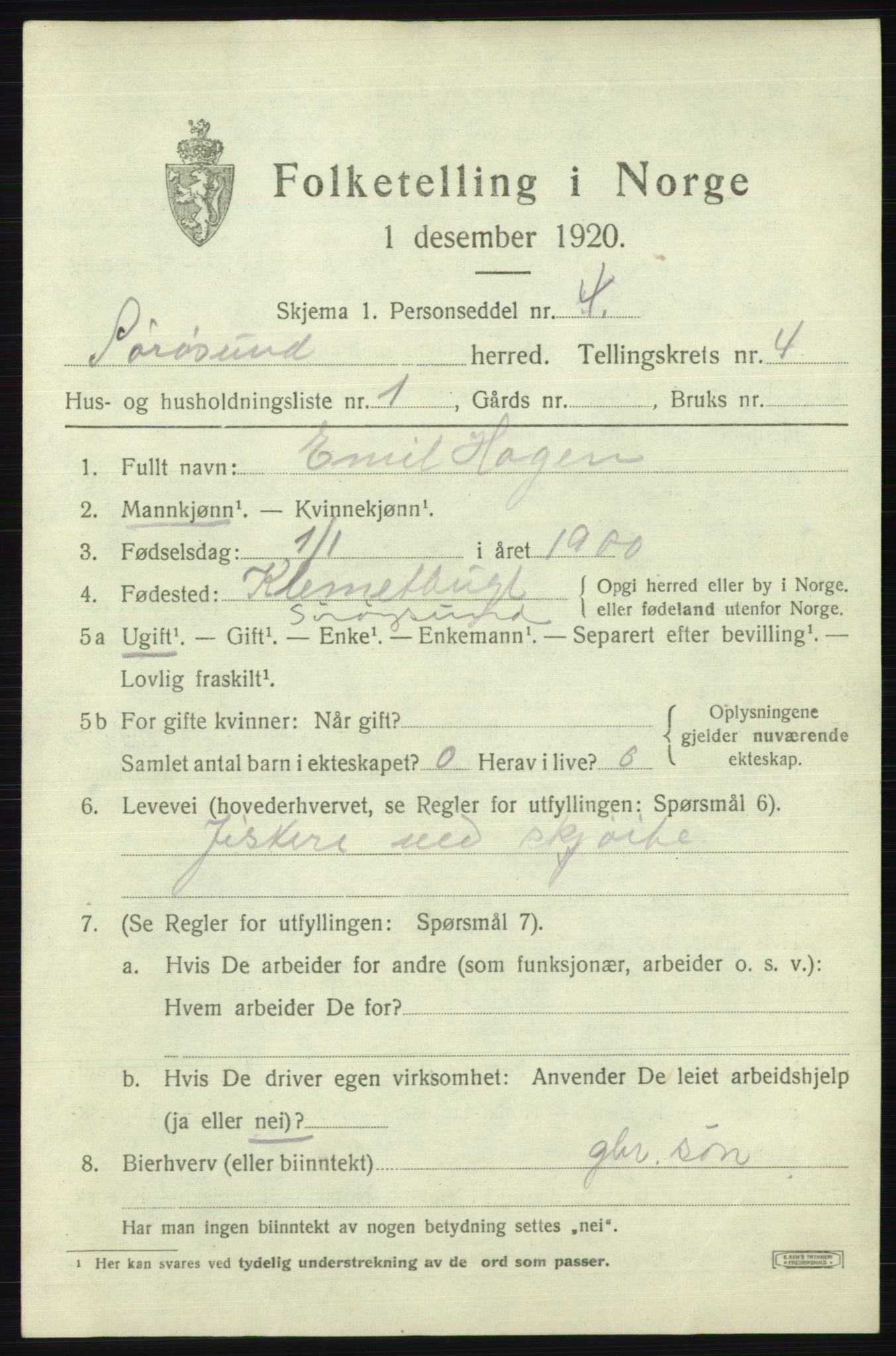 SATØ, 1920 census for Sørøysund rural district, 1920, p. 1762