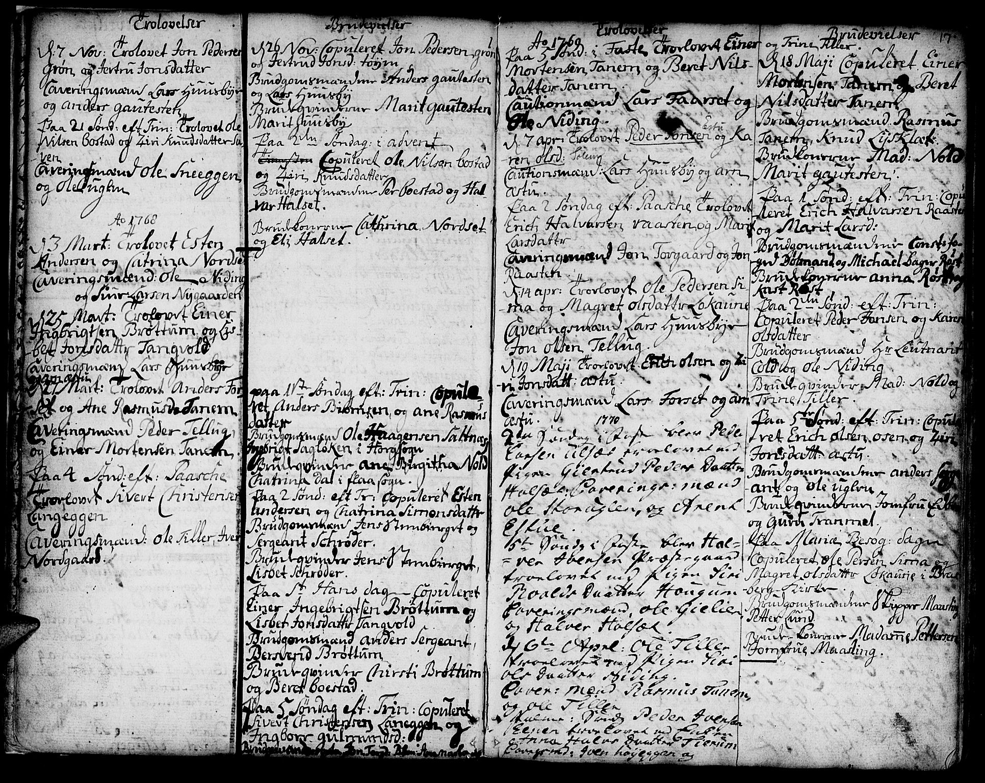 Ministerialprotokoller, klokkerbøker og fødselsregistre - Sør-Trøndelag, SAT/A-1456/618/L0437: Parish register (official) no. 618A02, 1749-1782, p. 17