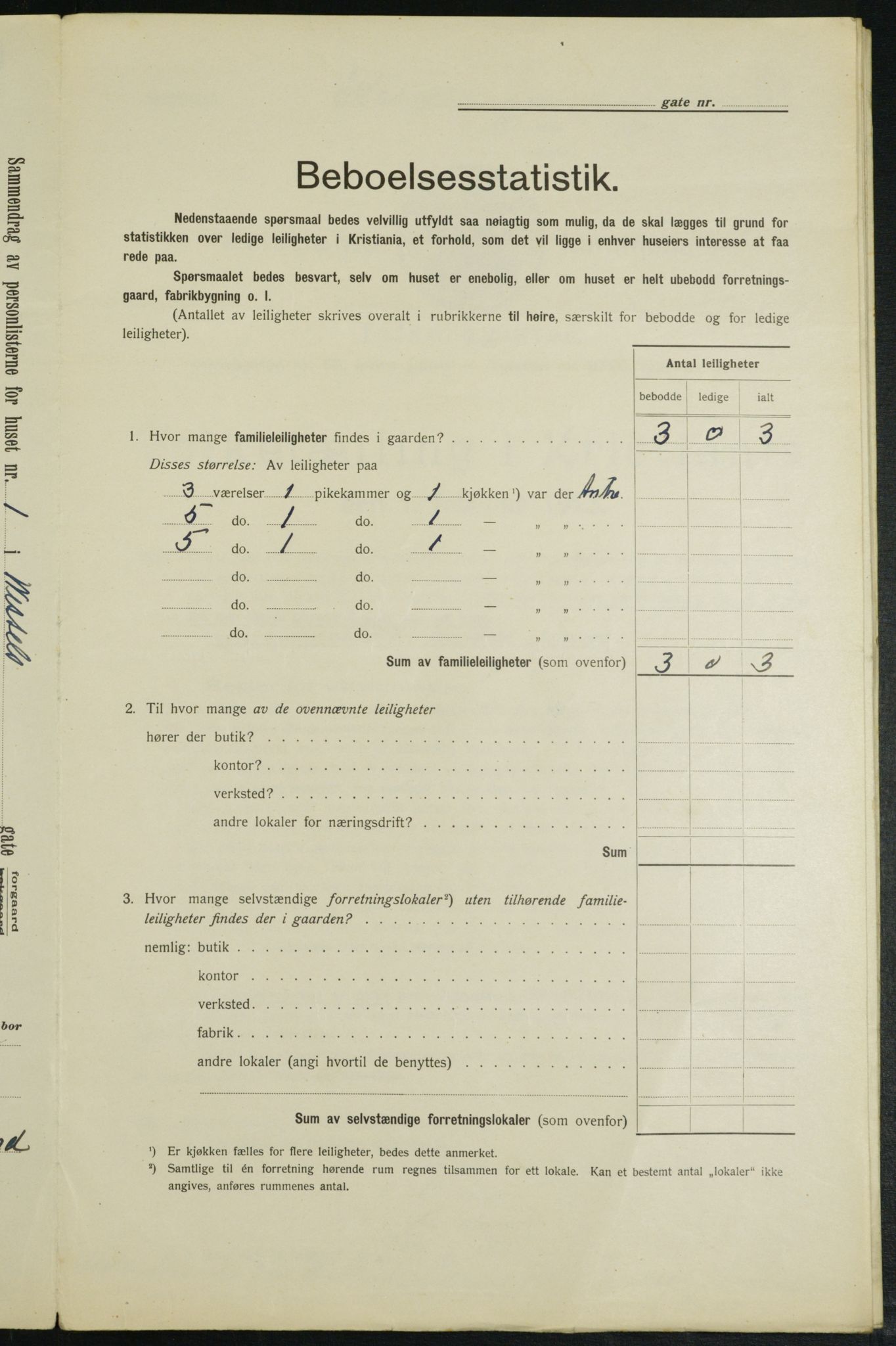 OBA, Municipal Census 1913 for Kristiania, 1913, p. 127811