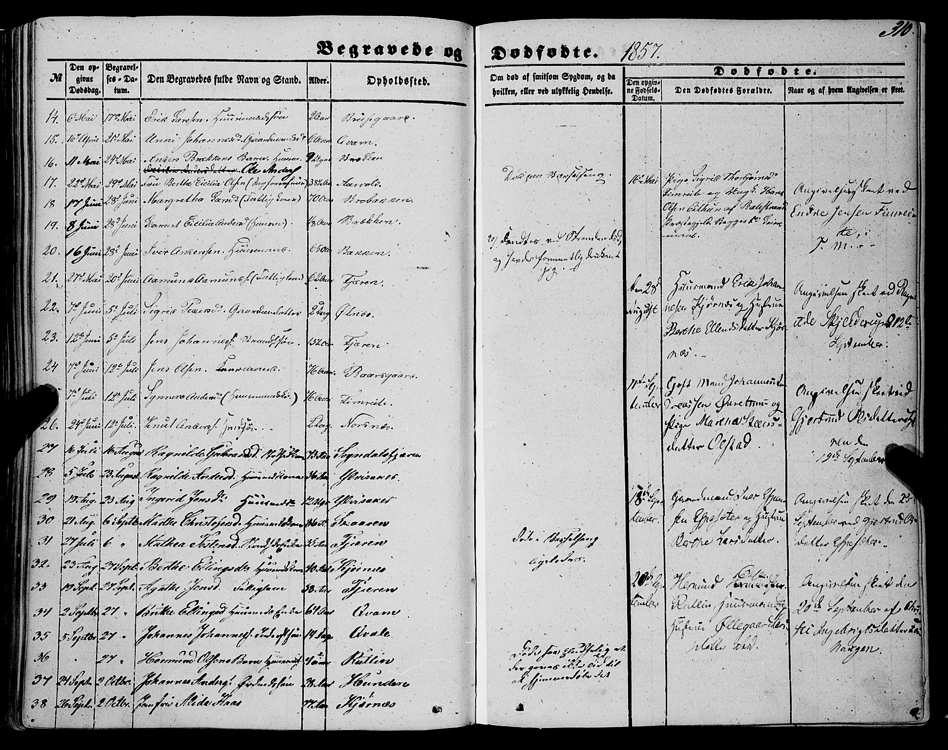 Sogndal sokneprestembete, AV/SAB-A-81301/H/Haa/Haaa/L0012II: Parish register (official) no. A 12II, 1847-1877, p. 310