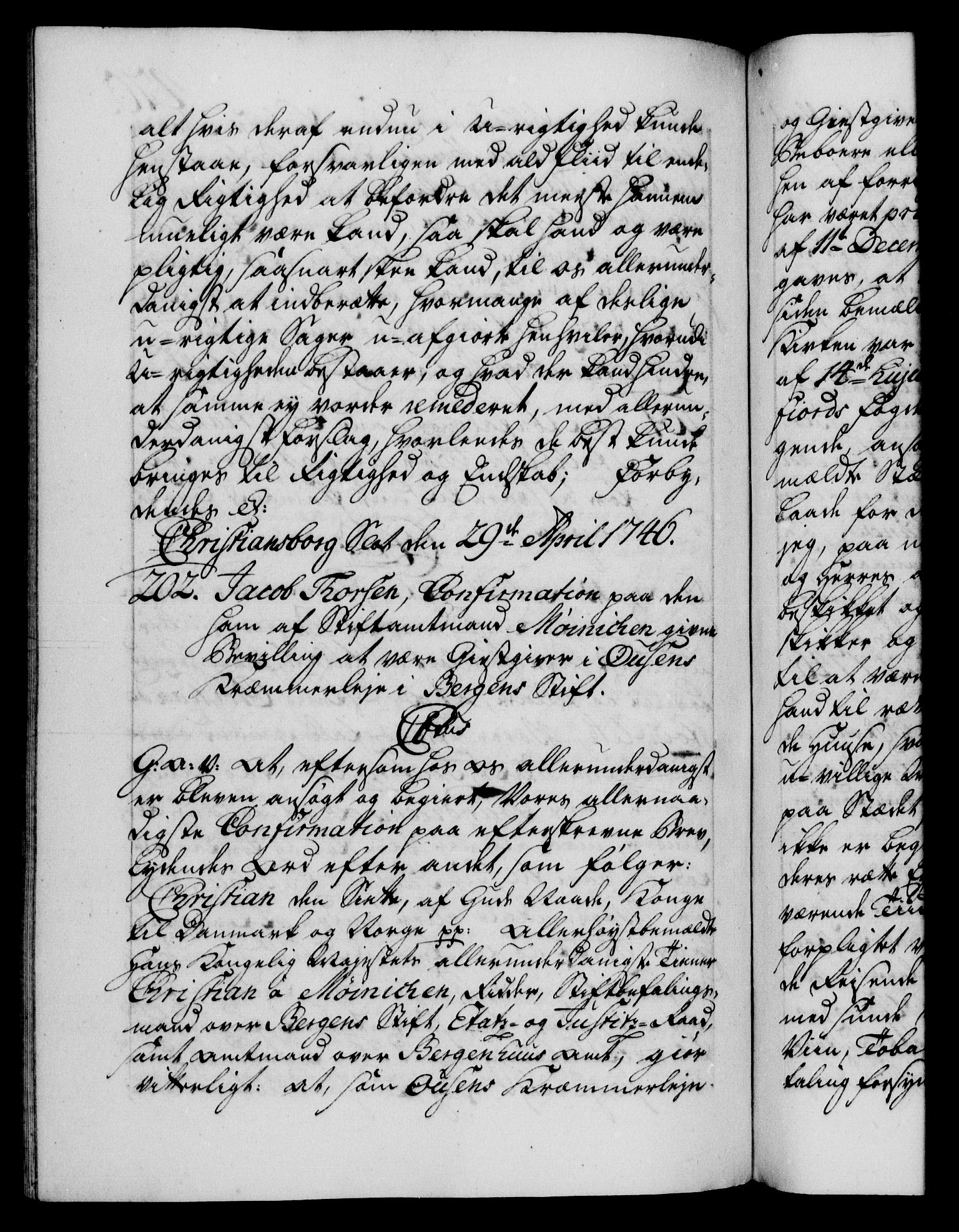 Danske Kanselli 1572-1799, AV/RA-EA-3023/F/Fc/Fca/Fcaa/L0034: Norske registre, 1745-1746, p. 470b