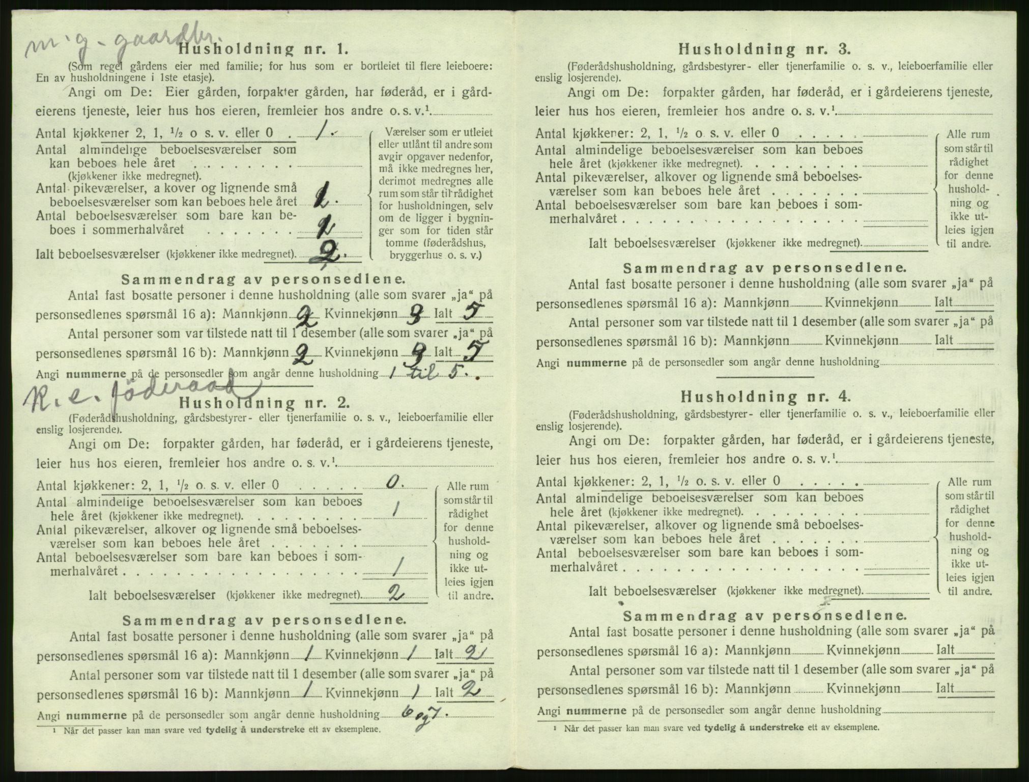 SAT, 1920 census for Sykkylven, 1920, p. 50