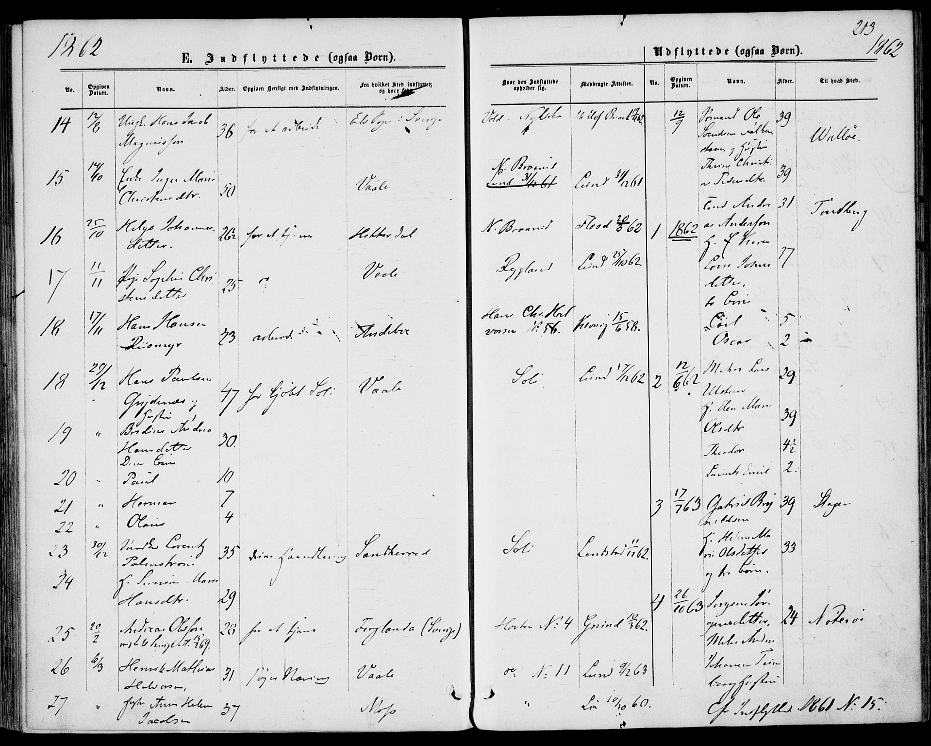 Borre kirkebøker, SAKO/A-338/F/Fa/L0007: Parish register (official) no. I 7, 1862-1867, p. 213