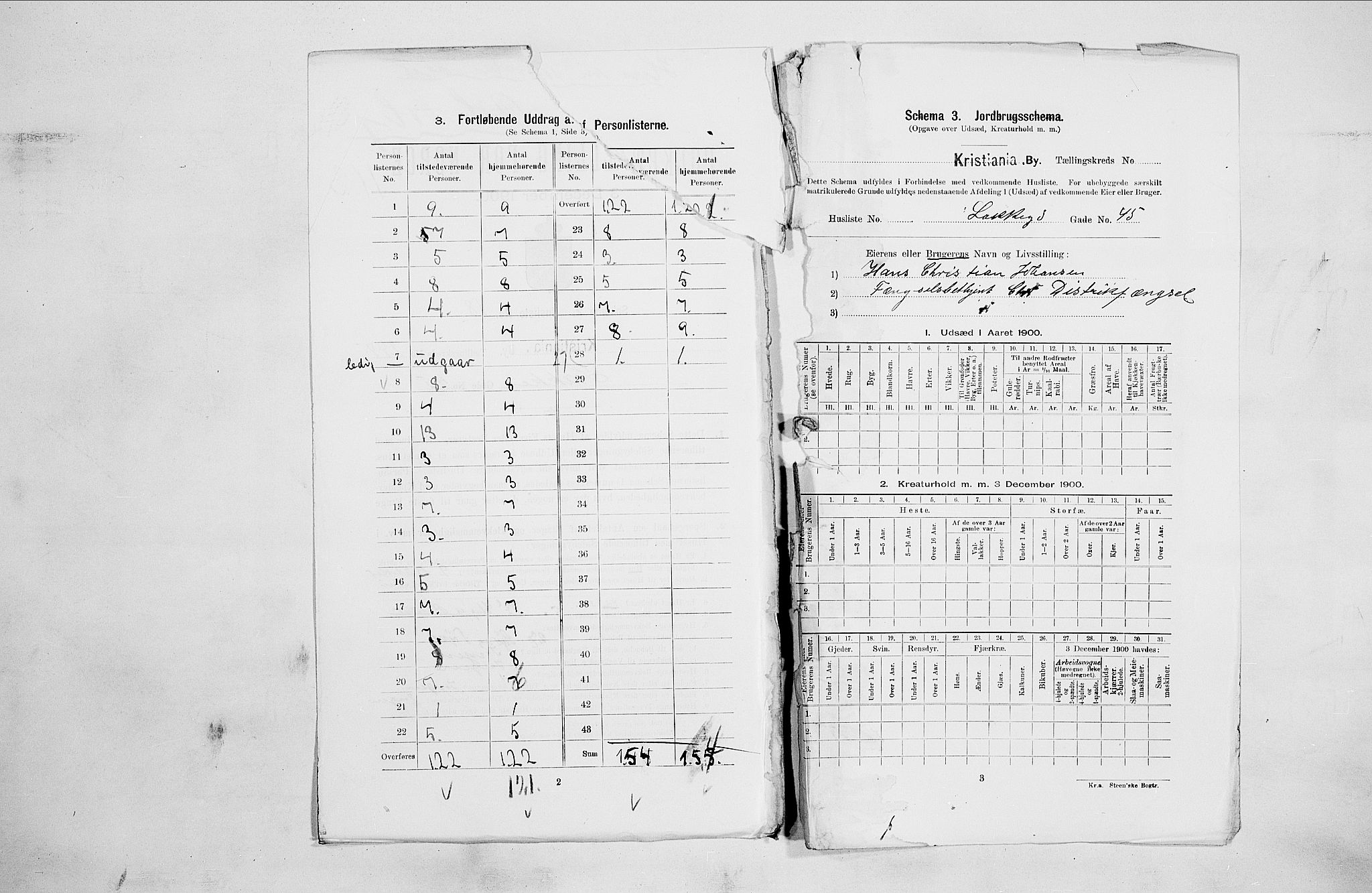 SAO, 1900 census for Kristiania, 1900, p. 50818