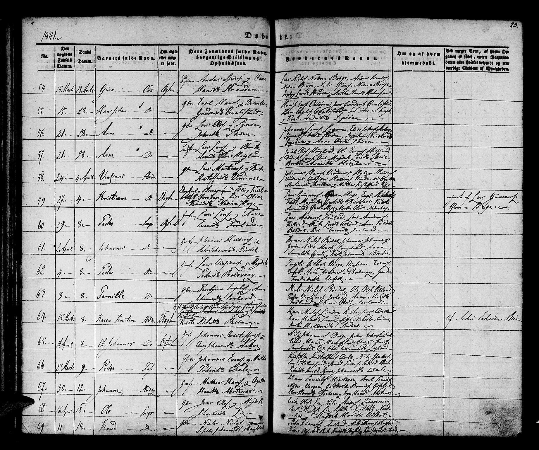 Os sokneprestembete, AV/SAB-A-99929: Parish register (official) no. A 15, 1839-1851, p. 24