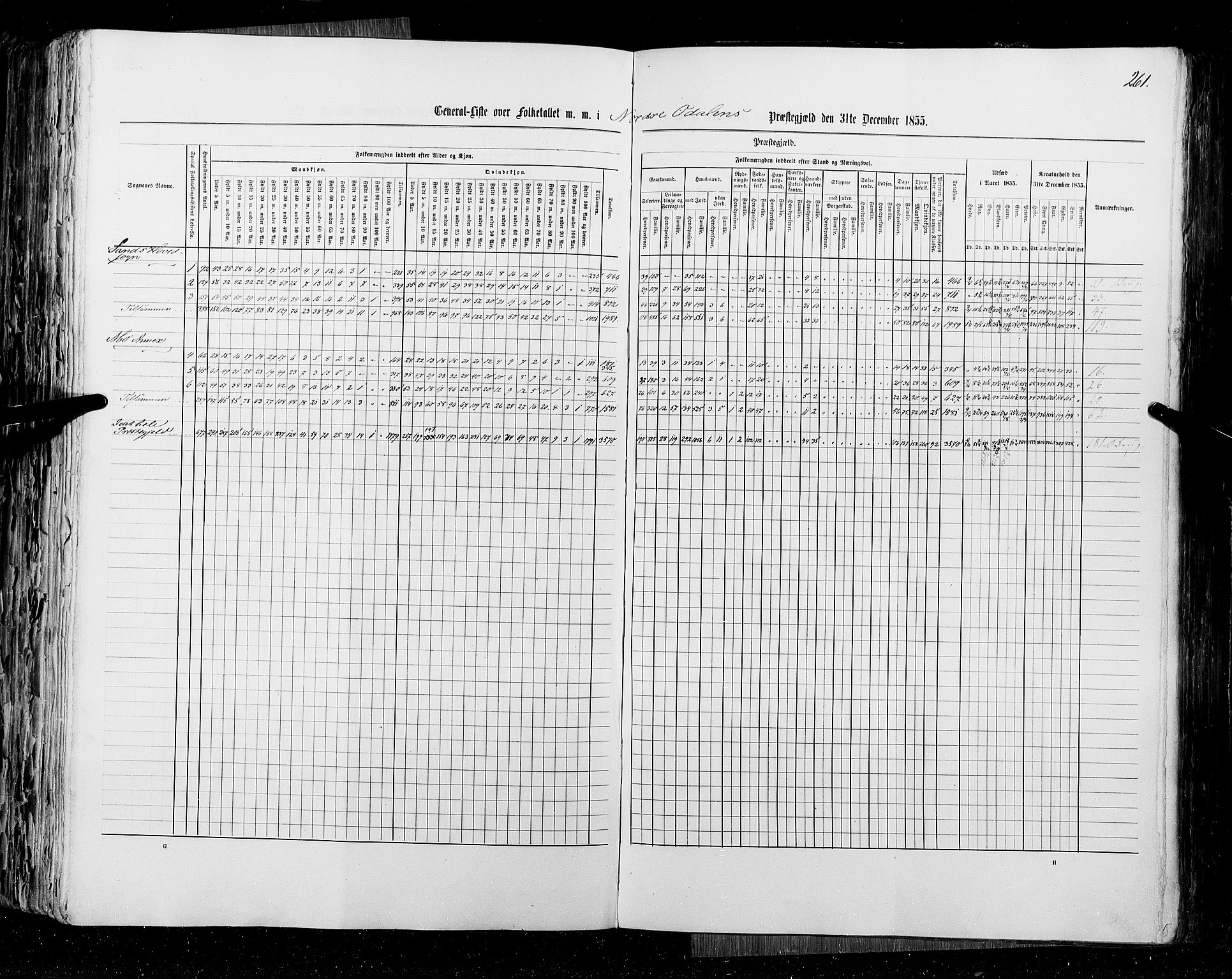 RA, Census 1855, vol. 1: Akershus amt, Smålenenes amt og Hedemarken amt, 1855, p. 261