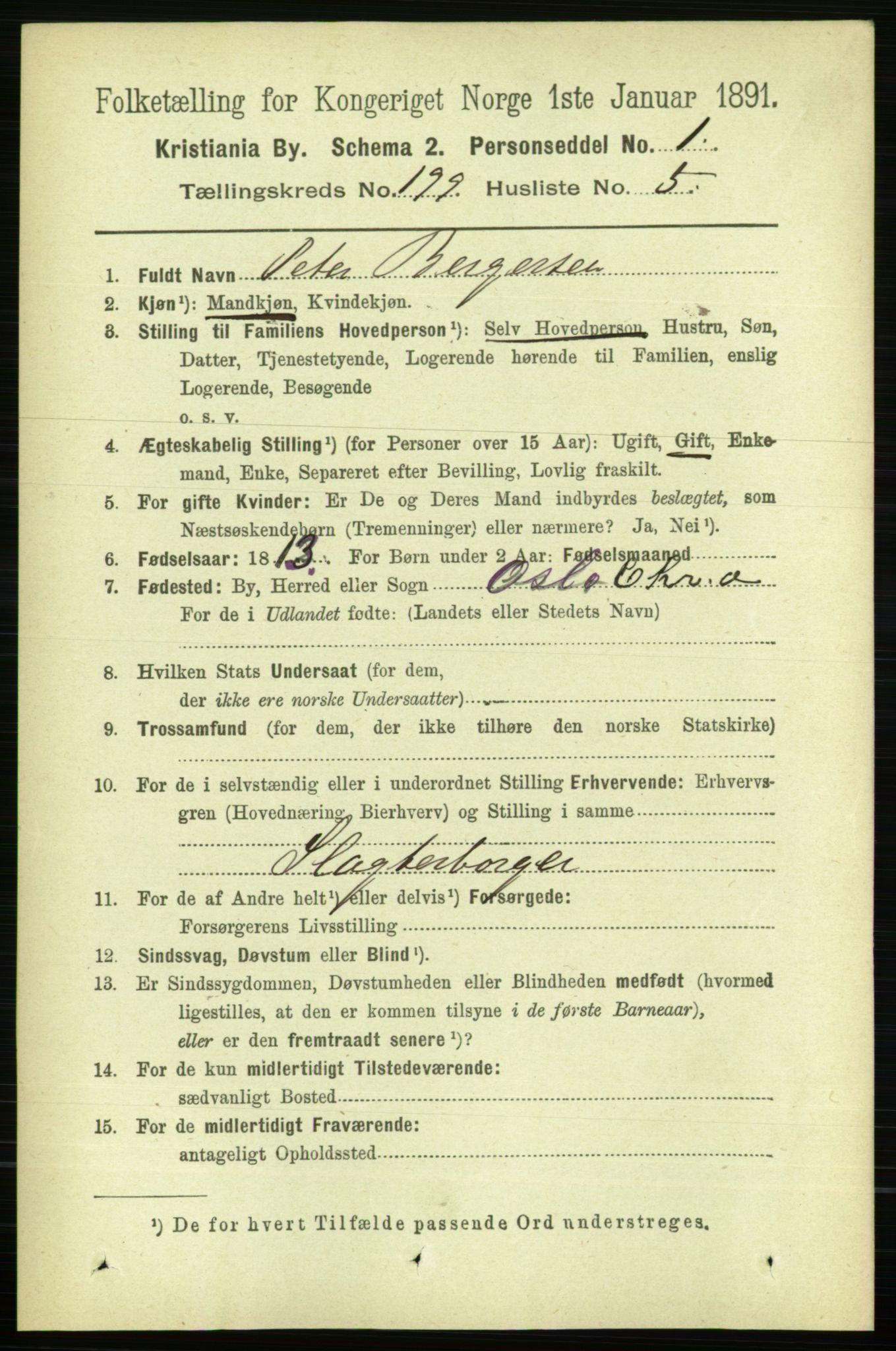 RA, 1891 census for 0301 Kristiania, 1891, p. 119786