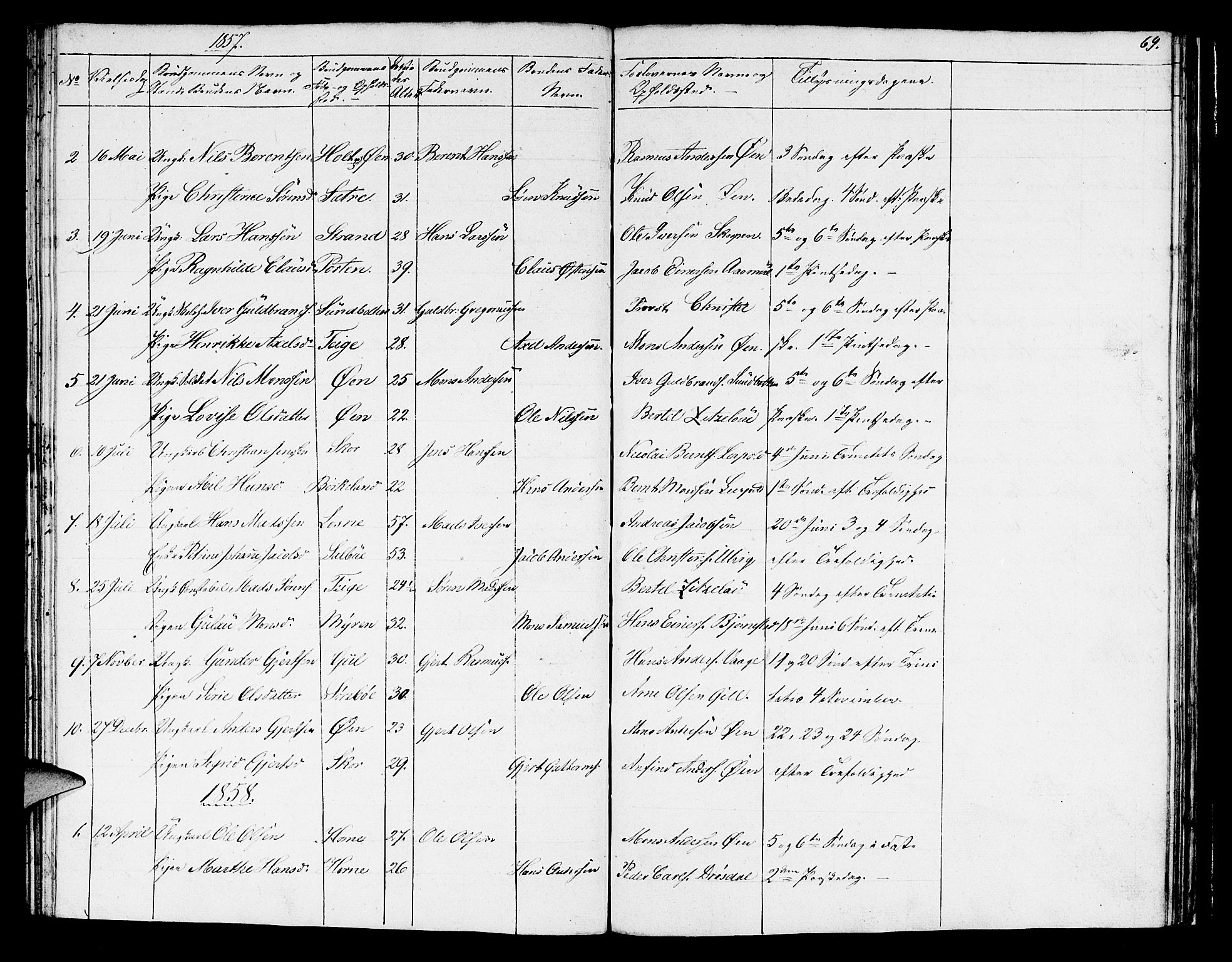 Hyllestad sokneprestembete, SAB/A-80401: Parish register (copy) no. C 1, 1853-1873, p. 69