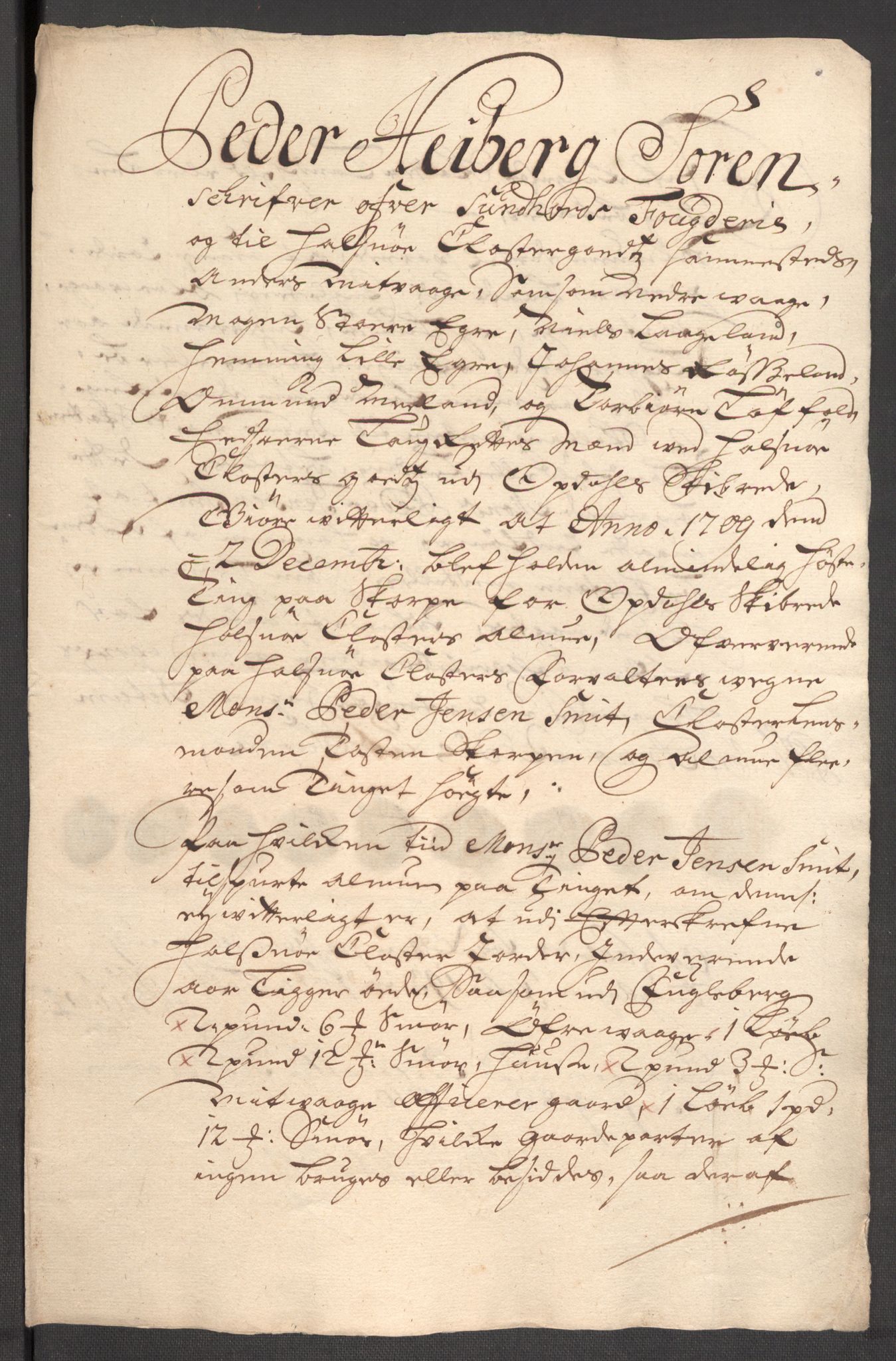 Rentekammeret inntil 1814, Reviderte regnskaper, Fogderegnskap, AV/RA-EA-4092/R48/L2986: Fogderegnskap Sunnhordland og Hardanger, 1709-1710, p. 242