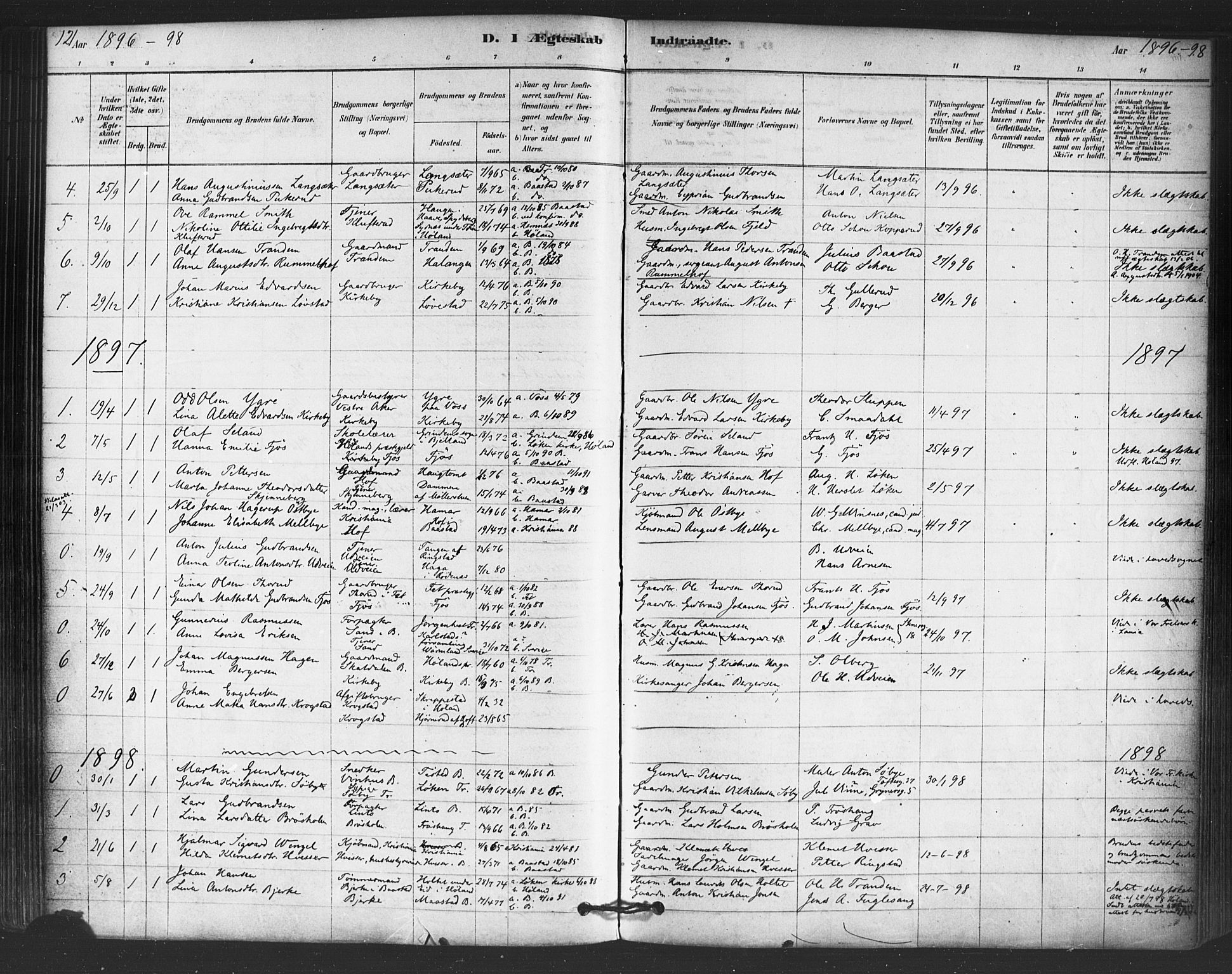 Trøgstad prestekontor Kirkebøker, AV/SAO-A-10925/F/Fb/L0001: Parish register (official) no. II 1, 1878-1902, p. 121