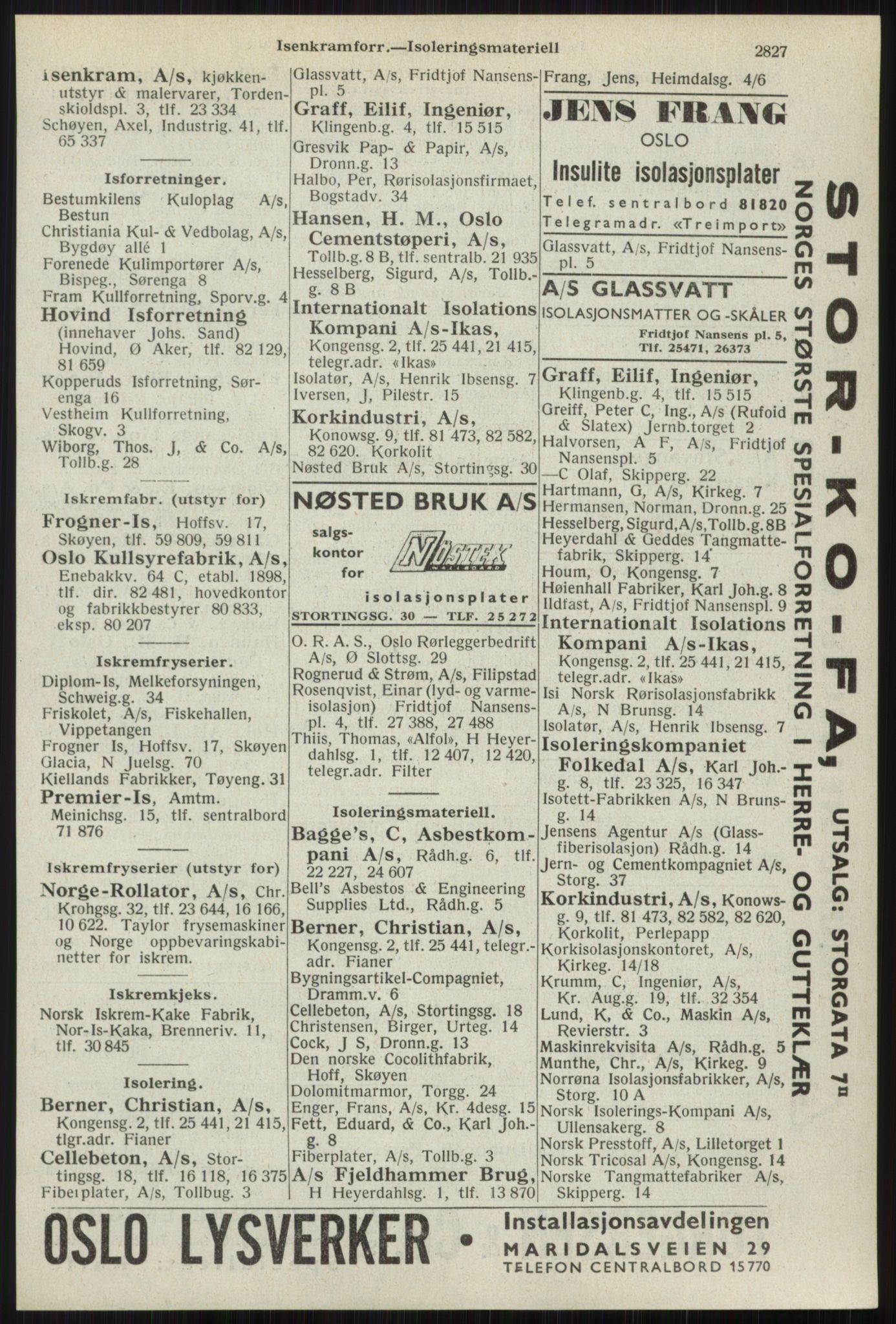 Kristiania/Oslo adressebok, PUBL/-, 1941, p. 2827