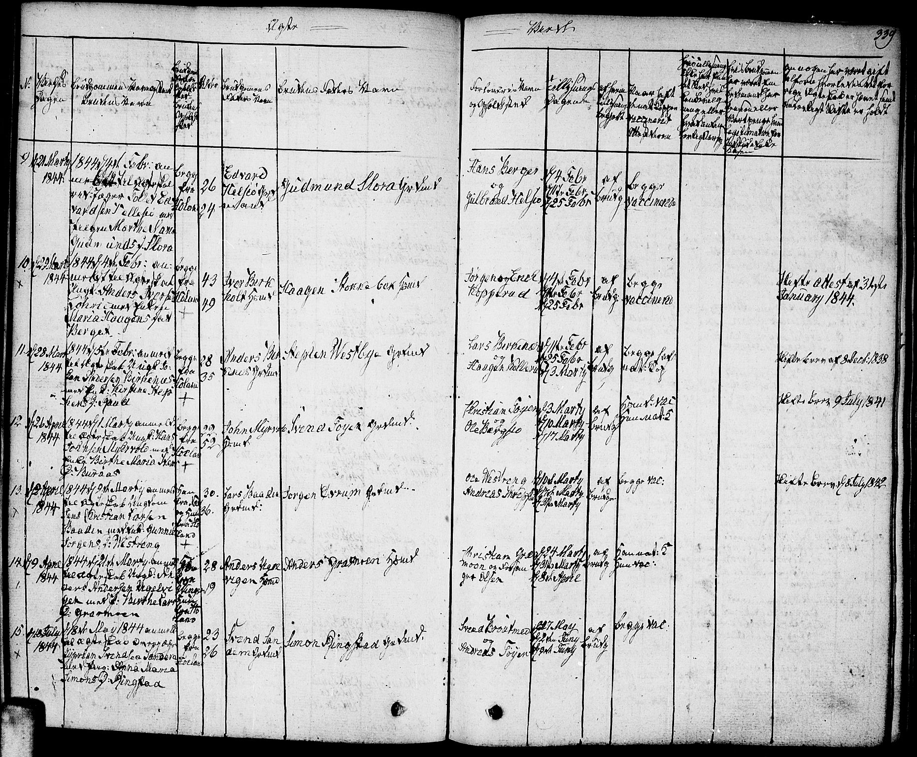 Høland prestekontor Kirkebøker, AV/SAO-A-10346a/F/Fa/L0008: Parish register (official) no. I 8, 1827-1845, p. 339