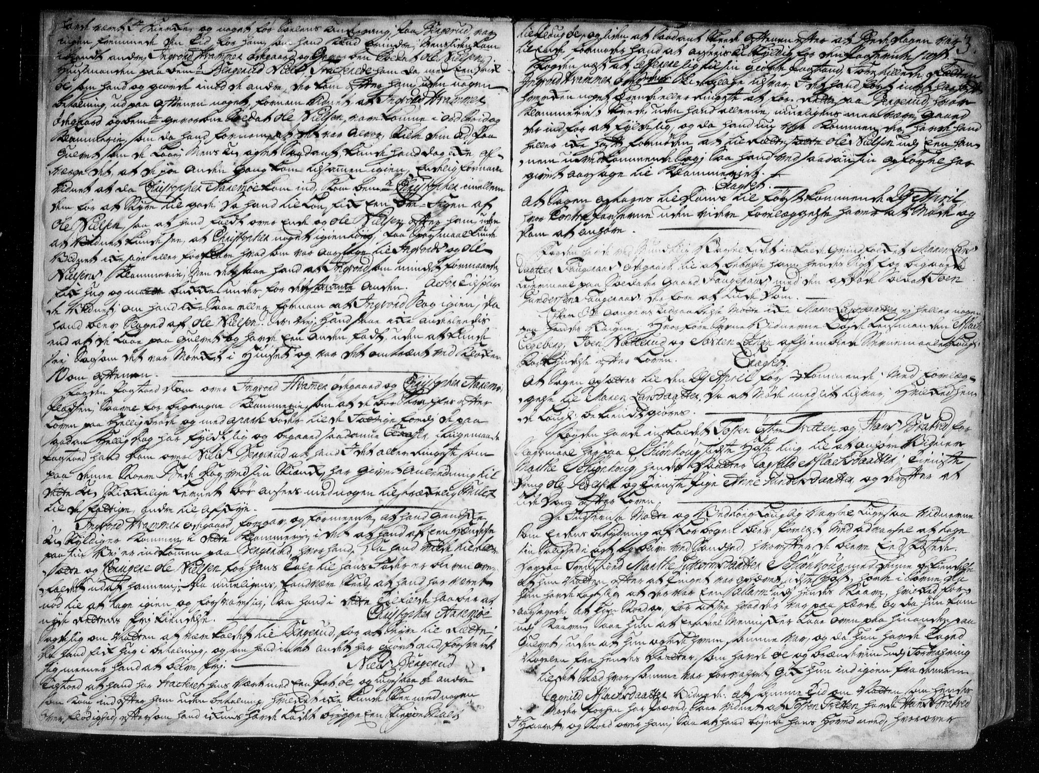 Heggen og Frøland sorenskriveri I, AV/SAO-A-11556/F/Fb/L0043: Tingbok, 1737-1743, p. 2b-3a