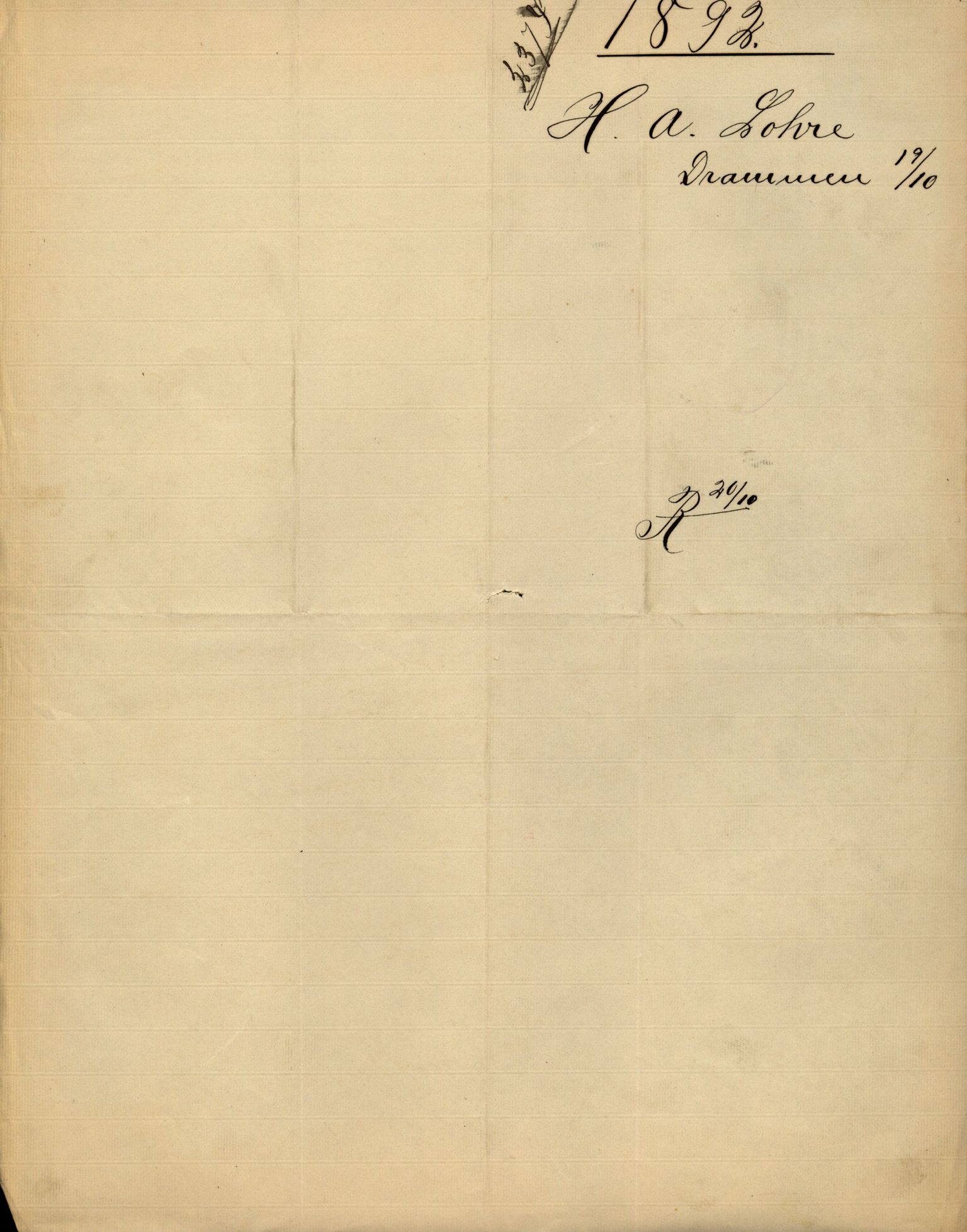 Pa 63 - Østlandske skibsassuranceforening, VEMU/A-1079/G/Ga/L0028/0005: Havaridokumenter / Tjømø, Magnolia, Caroline, Olaf, Stjernen, 1892, p. 200