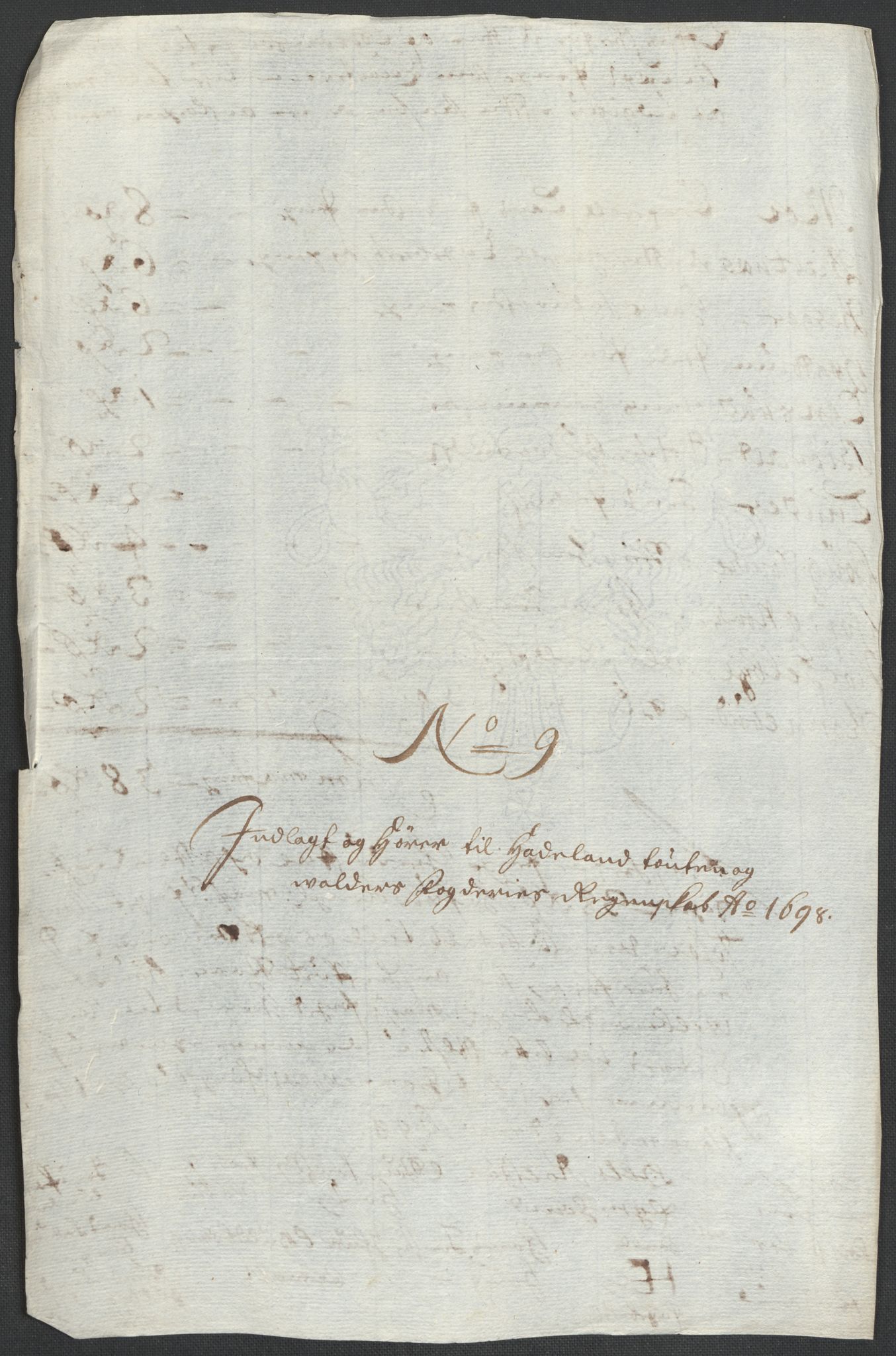 Rentekammeret inntil 1814, Reviderte regnskaper, Fogderegnskap, RA/EA-4092/R18/L1296: Fogderegnskap Hadeland, Toten og Valdres, 1698, p. 203