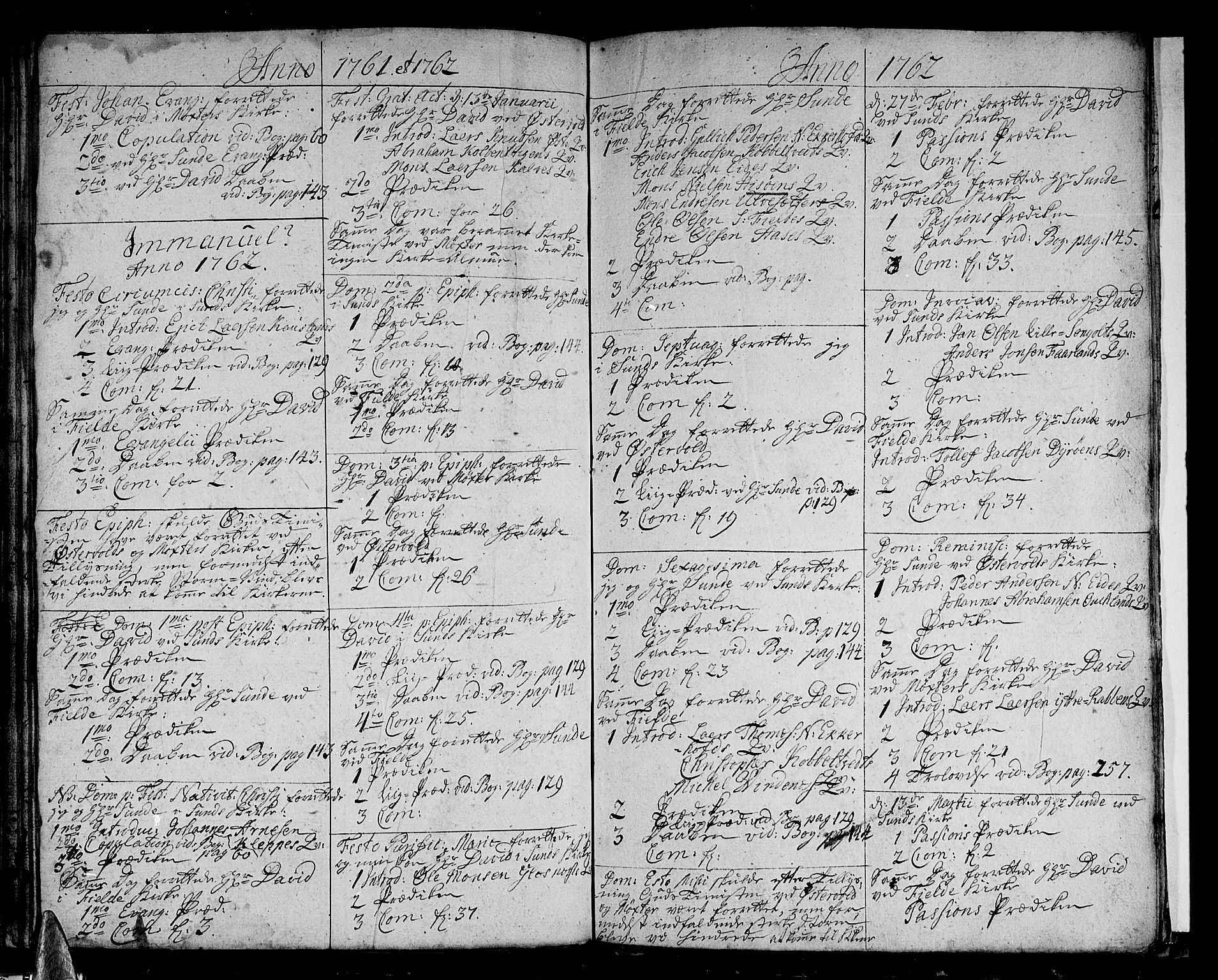 Sund sokneprestembete, AV/SAB-A-99930: Parish register (official) no. A 3, 1740-1769