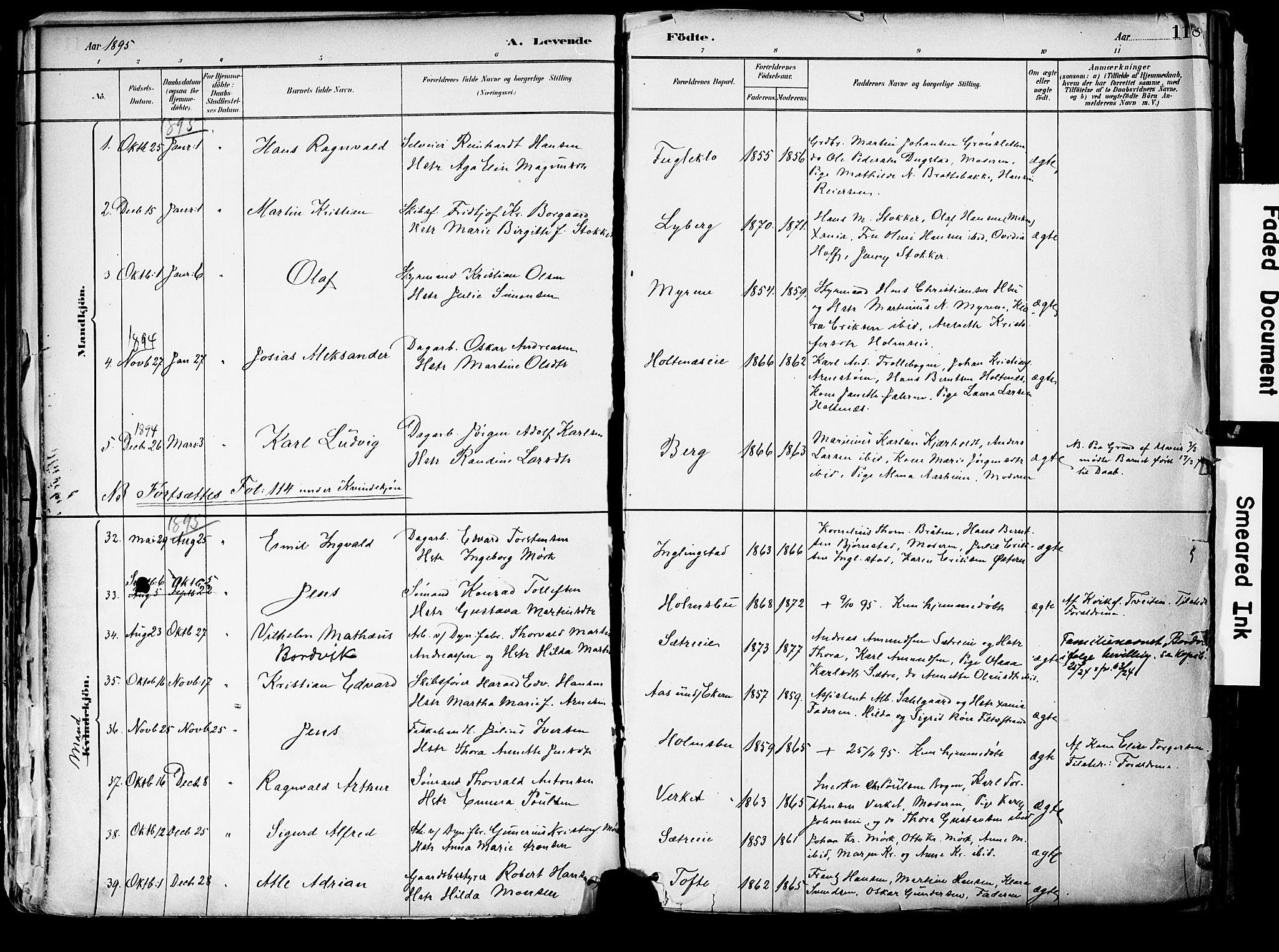 Hurum kirkebøker, SAKO/A-229/F/Fa/L0014: Parish register (official) no. 14, 1882-1895, p. 118