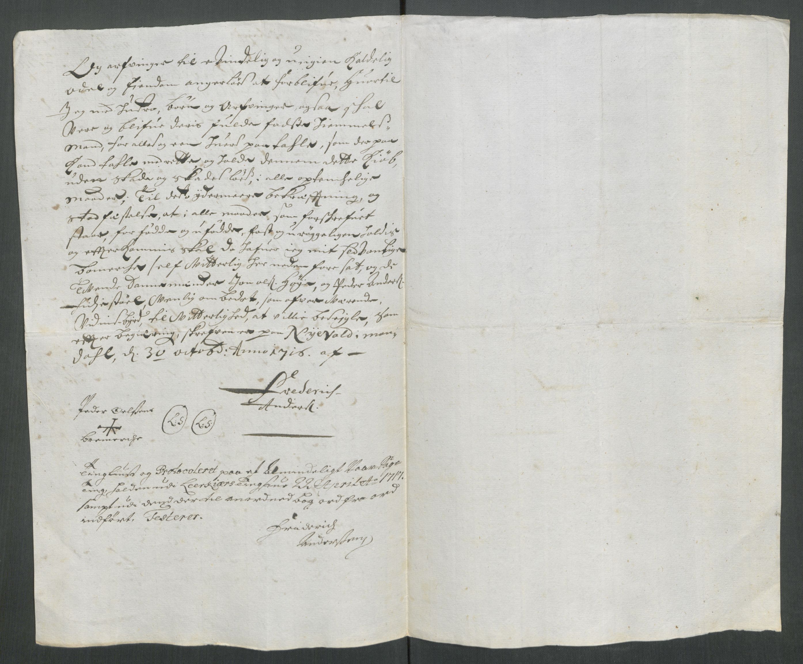 Rentekammeret inntil 1814, Reviderte regnskaper, Fogderegnskap, AV/RA-EA-4092/R43/L2561: Fogderegnskap Lista og Mandal, 1717, p. 466