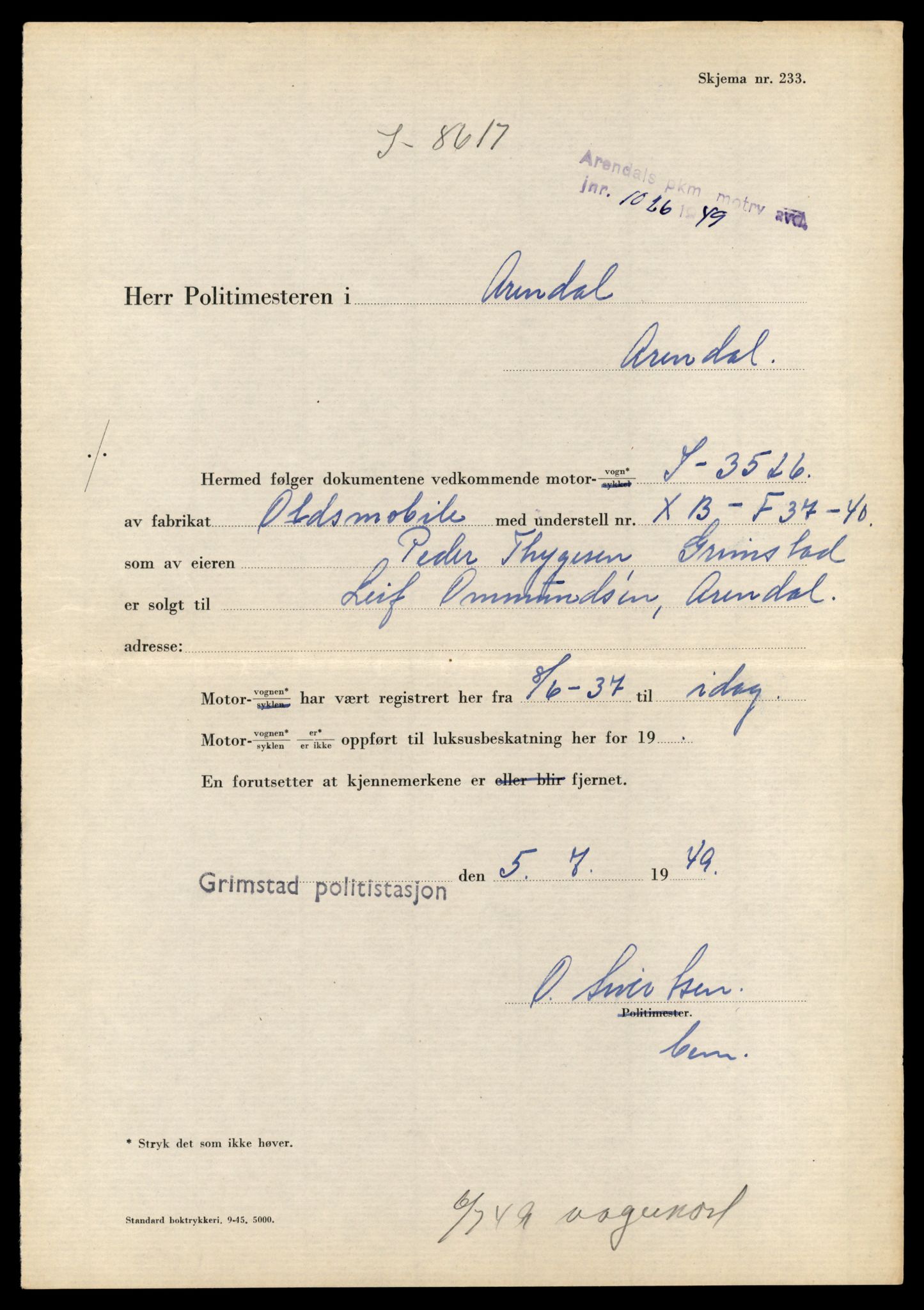 Møre og Romsdal vegkontor - Ålesund trafikkstasjon, AV/SAT-A-4099/F/Fe/L0044: Registreringskort for kjøretøy T 14205 - T 14319, 1927-1998, p. 798