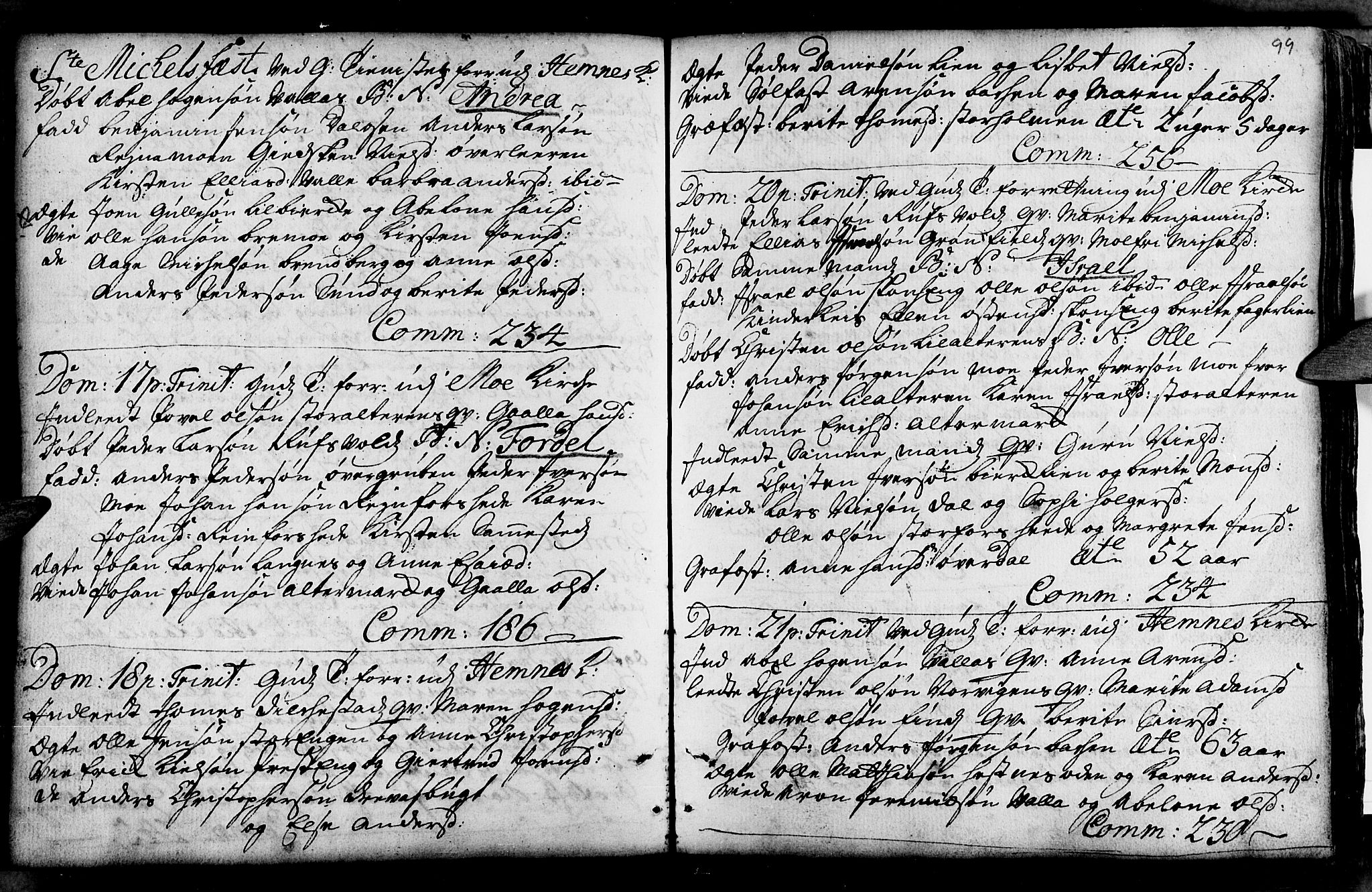 Ministerialprotokoller, klokkerbøker og fødselsregistre - Nordland, AV/SAT-A-1459/825/L0346: Parish register (official) no. 825A02, 1729-1748, p. 99