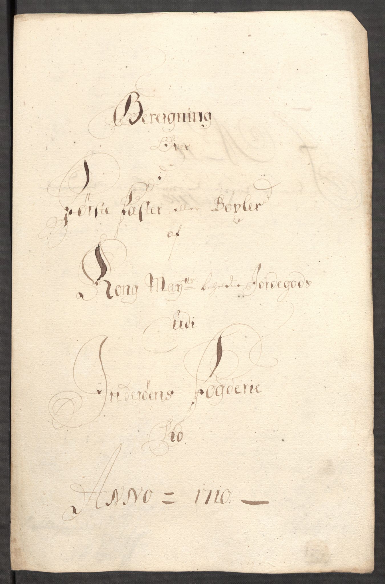 Rentekammeret inntil 1814, Reviderte regnskaper, Fogderegnskap, AV/RA-EA-4092/R63/L4318: Fogderegnskap Inderøy, 1710, p. 166