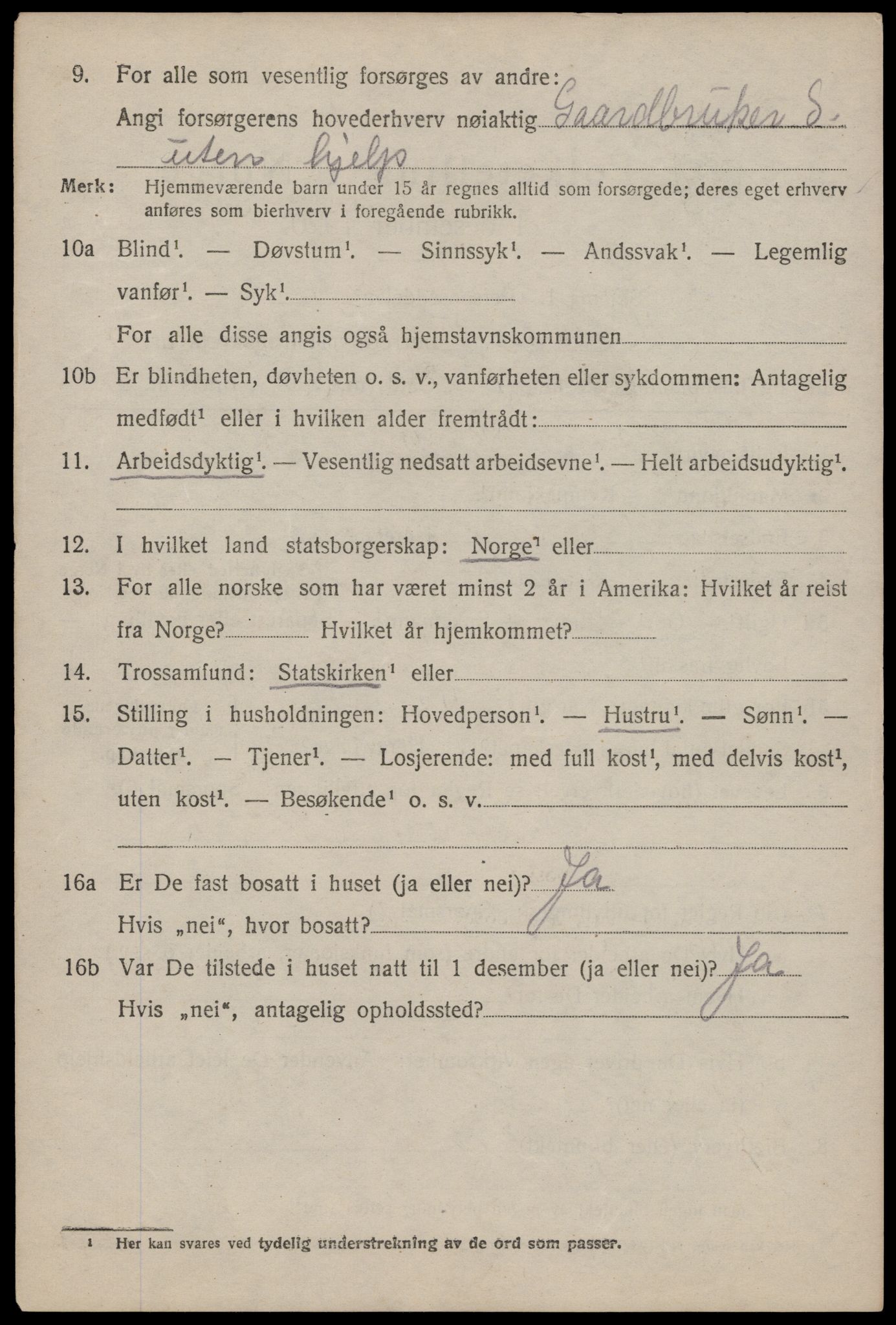 SAST, 1920 census for Hetland, 1920, p. 21646