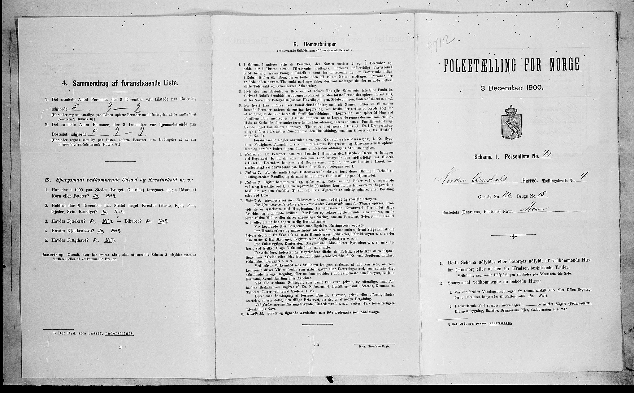 SAH, 1900 census for Nord-Aurdal, 1900, p. 560