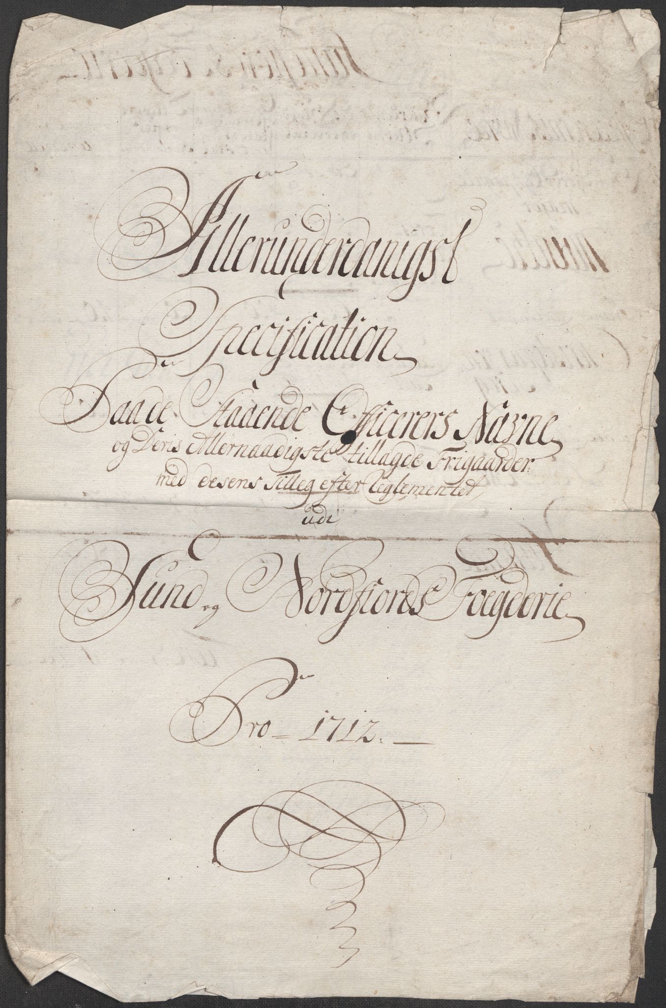 Rentekammeret inntil 1814, Reviderte regnskaper, Fogderegnskap, RA/EA-4092/R53/L3435: Fogderegnskap Sunn- og Nordfjord, 1712, p. 242