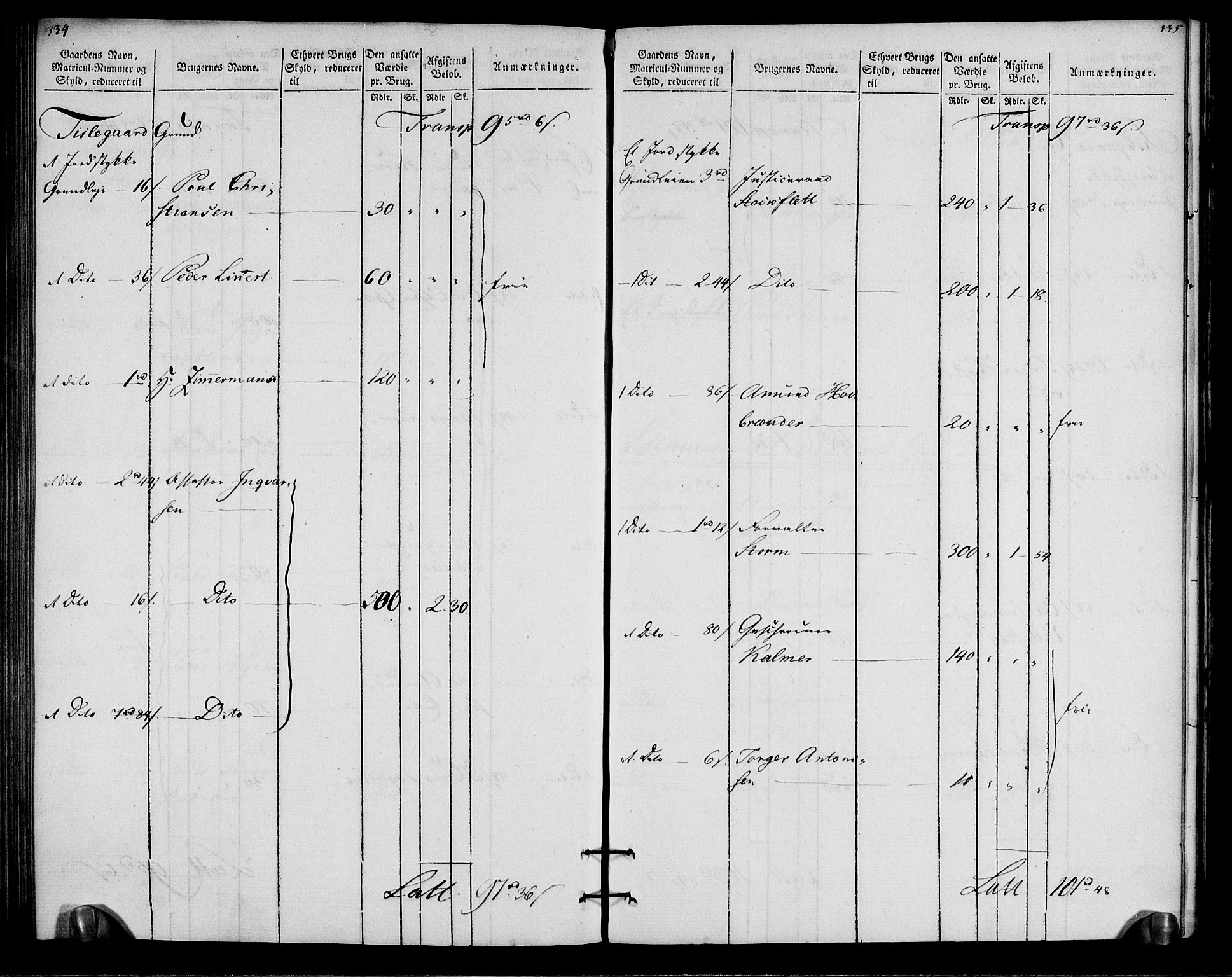 Rentekammeret inntil 1814, Realistisk ordnet avdeling, AV/RA-EA-4070/N/Ne/Nea/L0057a: Numedal og Sandsvær fogderi. Oppebørselsregister for fogderiets landdistrikter, 1803-1804, p. 171