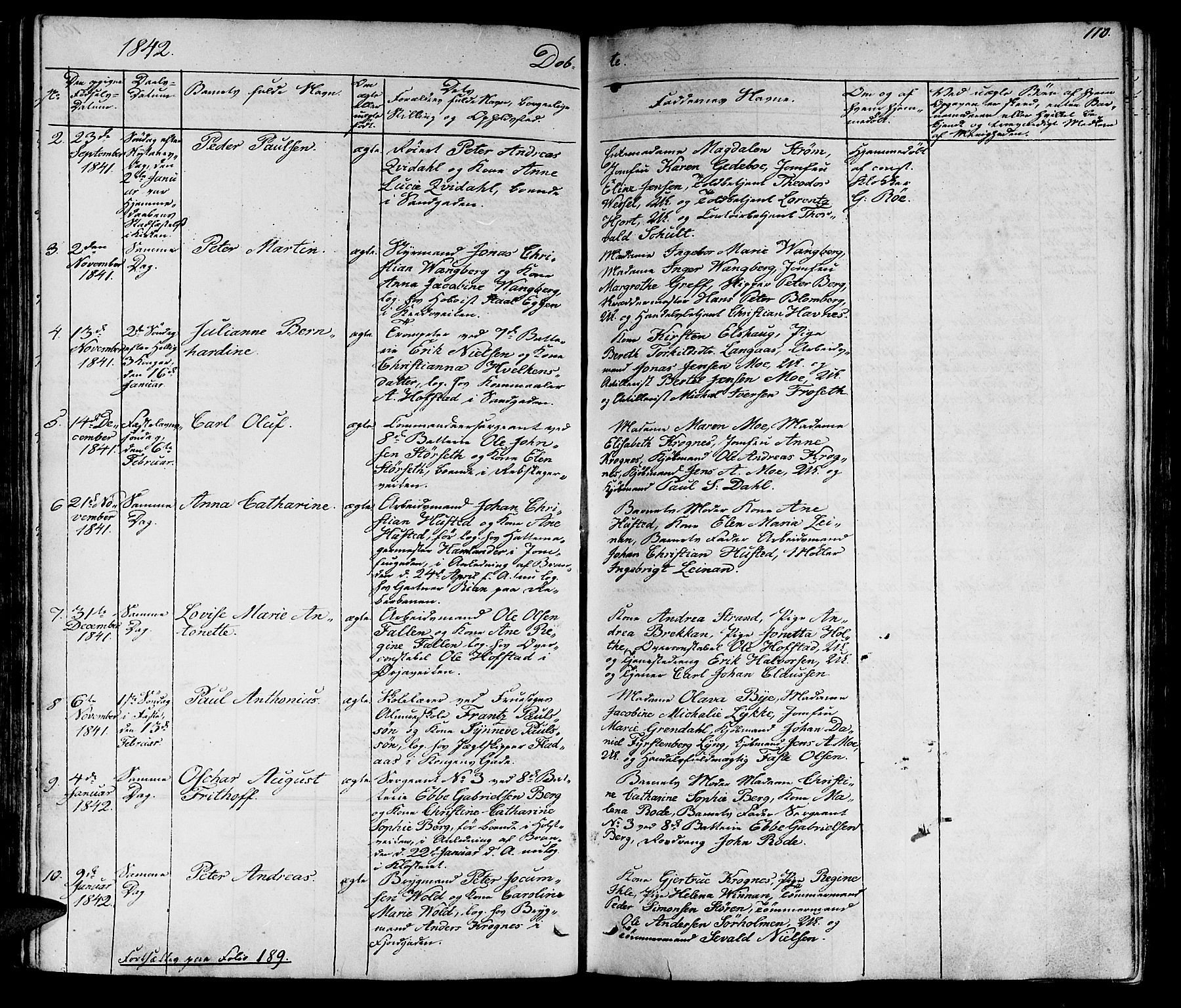 Ministerialprotokoller, klokkerbøker og fødselsregistre - Sør-Trøndelag, SAT/A-1456/602/L0136: Parish register (copy) no. 602C04, 1833-1845, p. 110