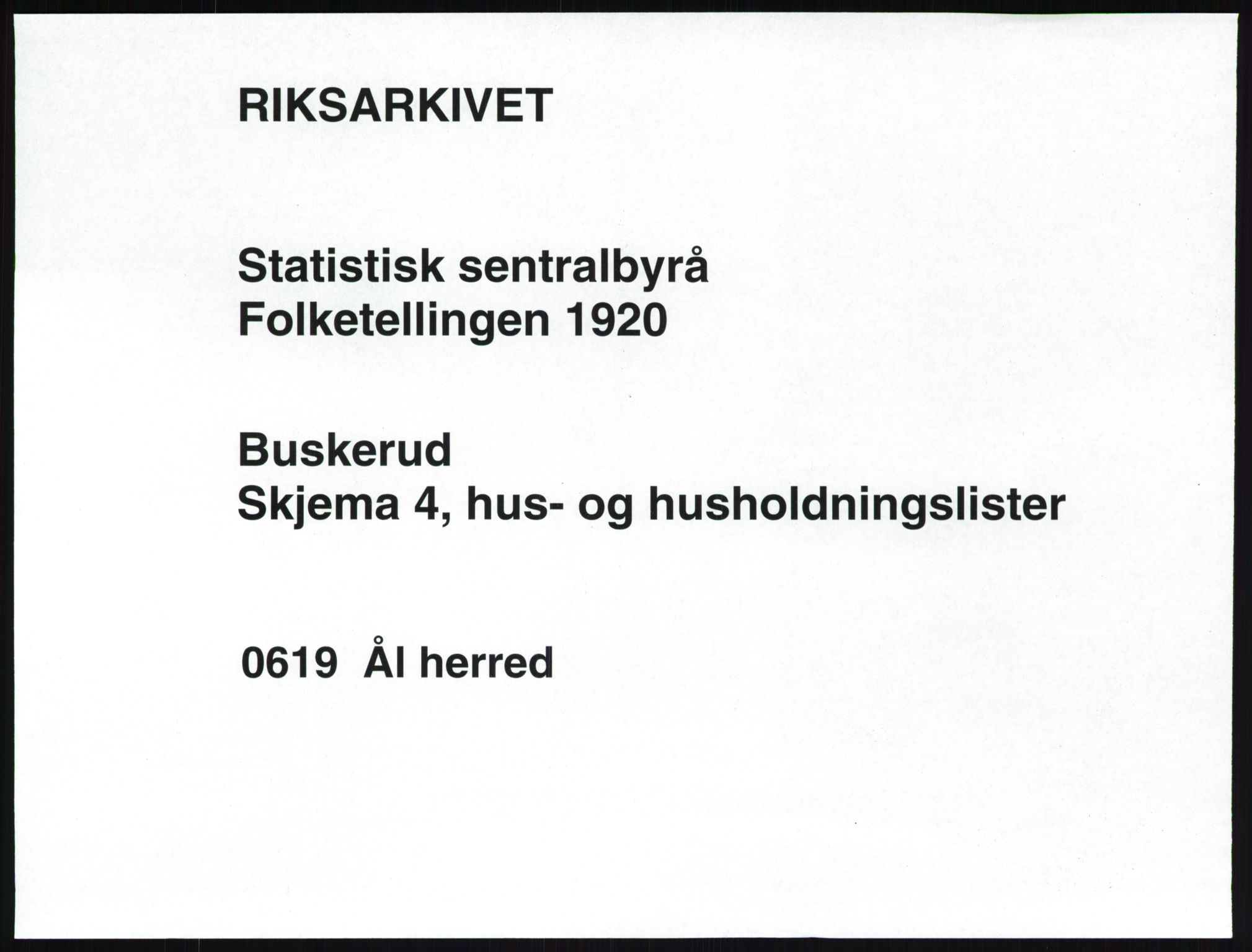 SAKO, 1920 census for Ål, 1920, p. 50