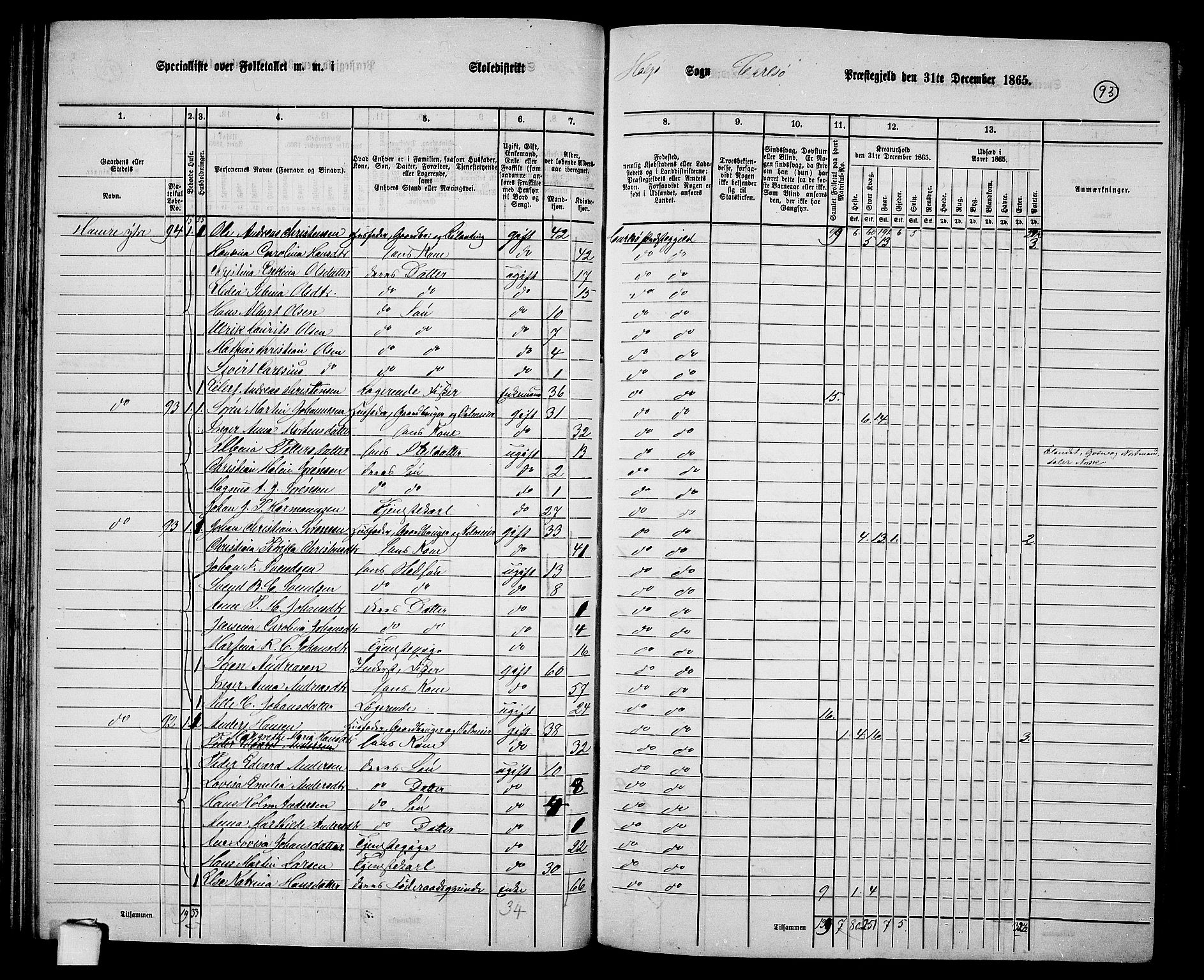 RA, 1865 census for Karlsøy, 1865, p. 90