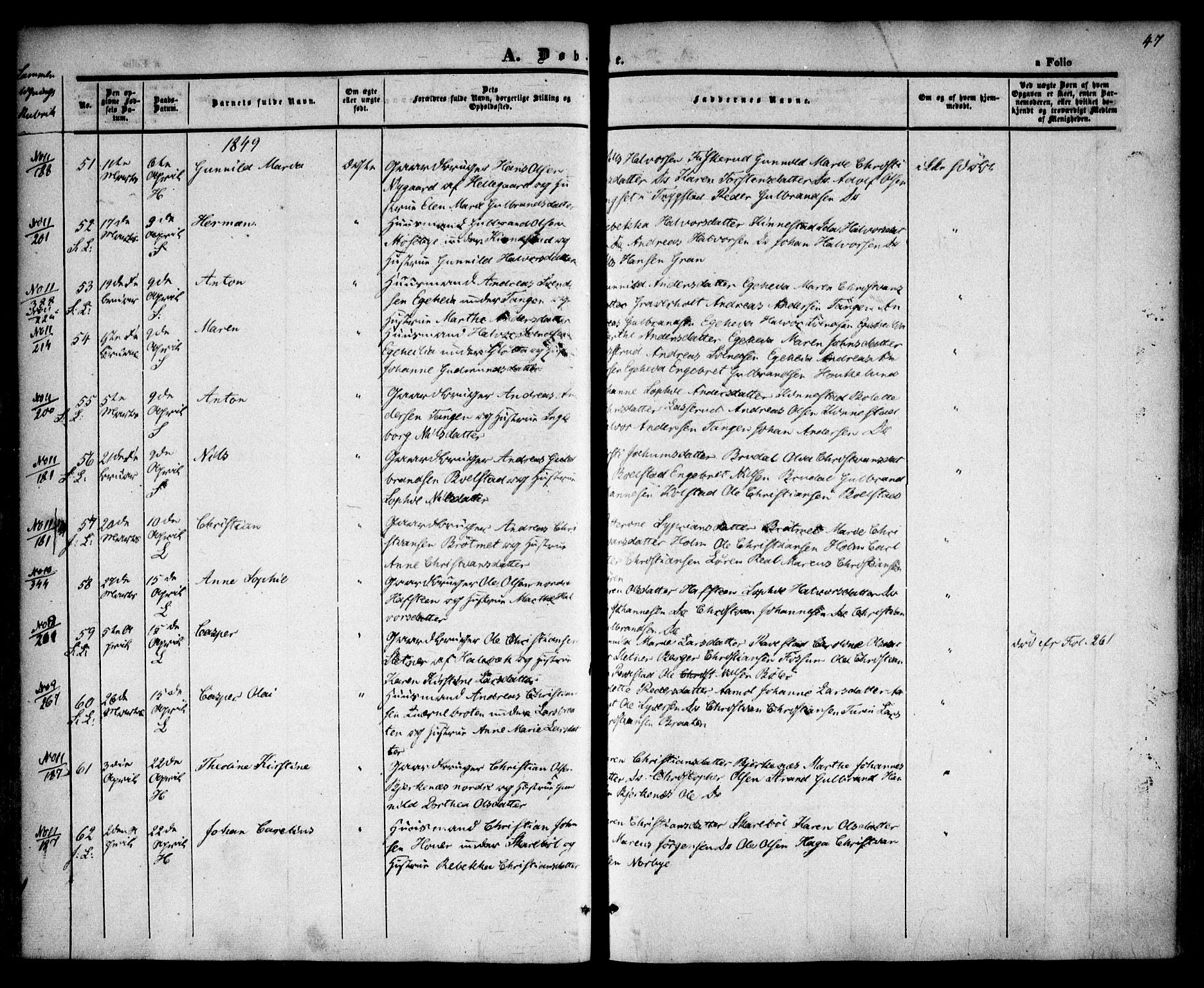 Høland prestekontor Kirkebøker, SAO/A-10346a/F/Fa/L0009: Parish register (official) no. I 9, 1846-1853, p. 47