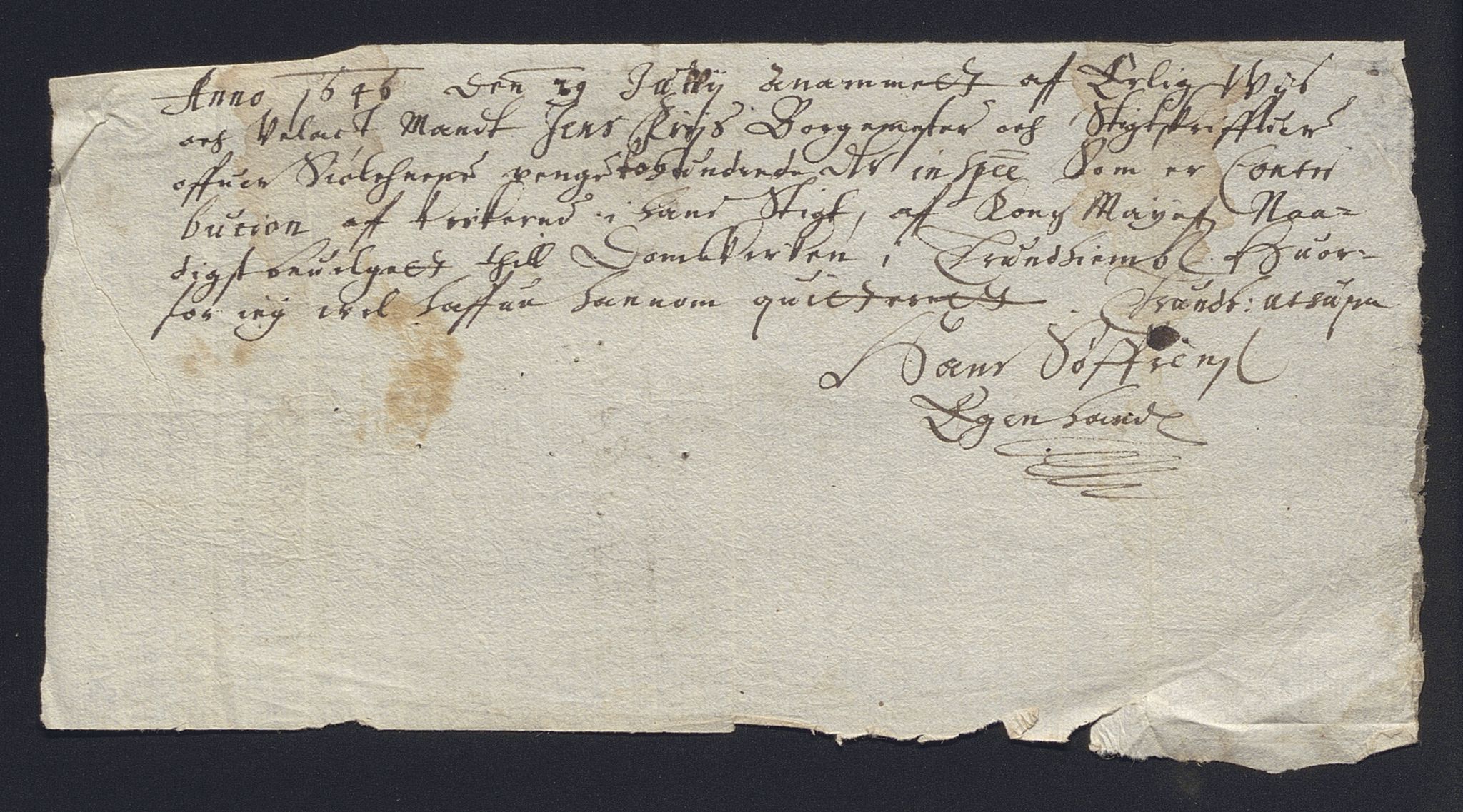 Rentekammeret inntil 1814, Reviderte regnskaper, Kirkeregnskap, AV/RA-EA-4067/Rf/L0113: Kirkeregnskap, 1641-1656, p. 120