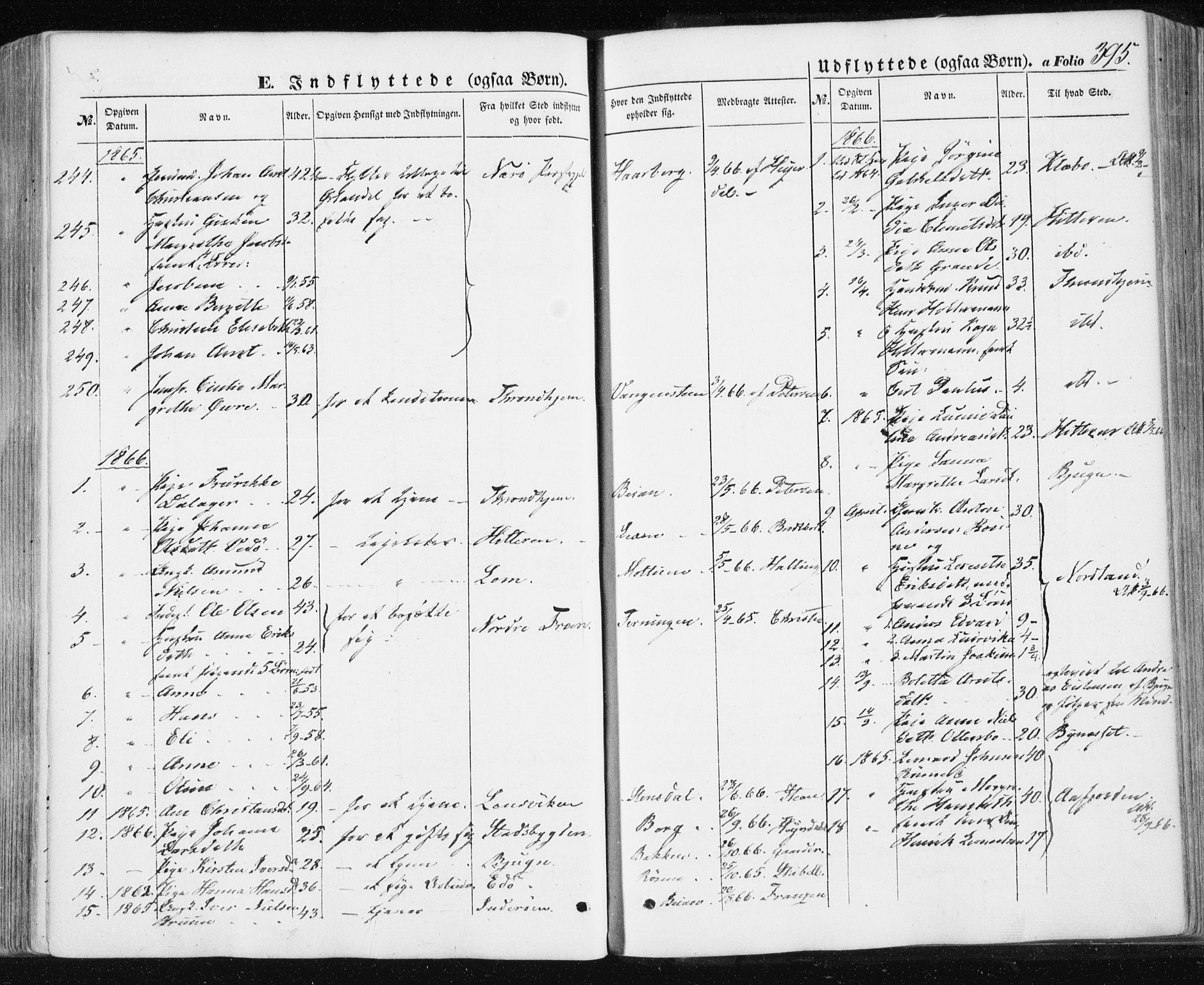 Ministerialprotokoller, klokkerbøker og fødselsregistre - Sør-Trøndelag, SAT/A-1456/659/L0737: Parish register (official) no. 659A07, 1857-1875, p. 395