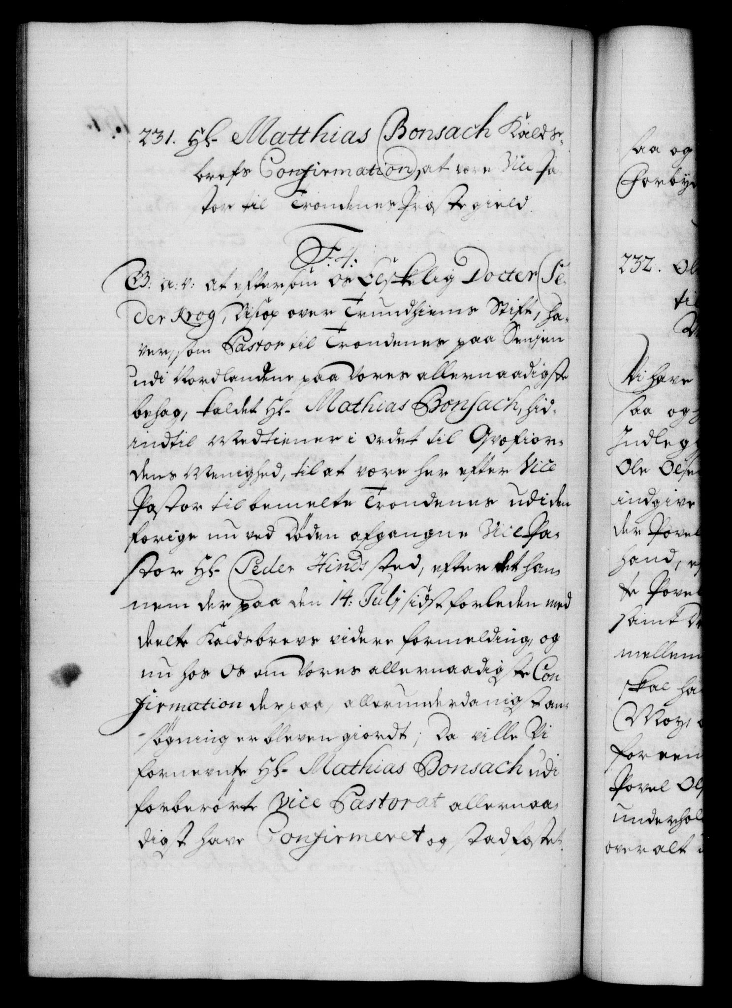 Danske Kanselli 1572-1799, RA/EA-3023/F/Fc/Fca/Fcaa/L0023: Norske registre, 1720-1722, p. 157b