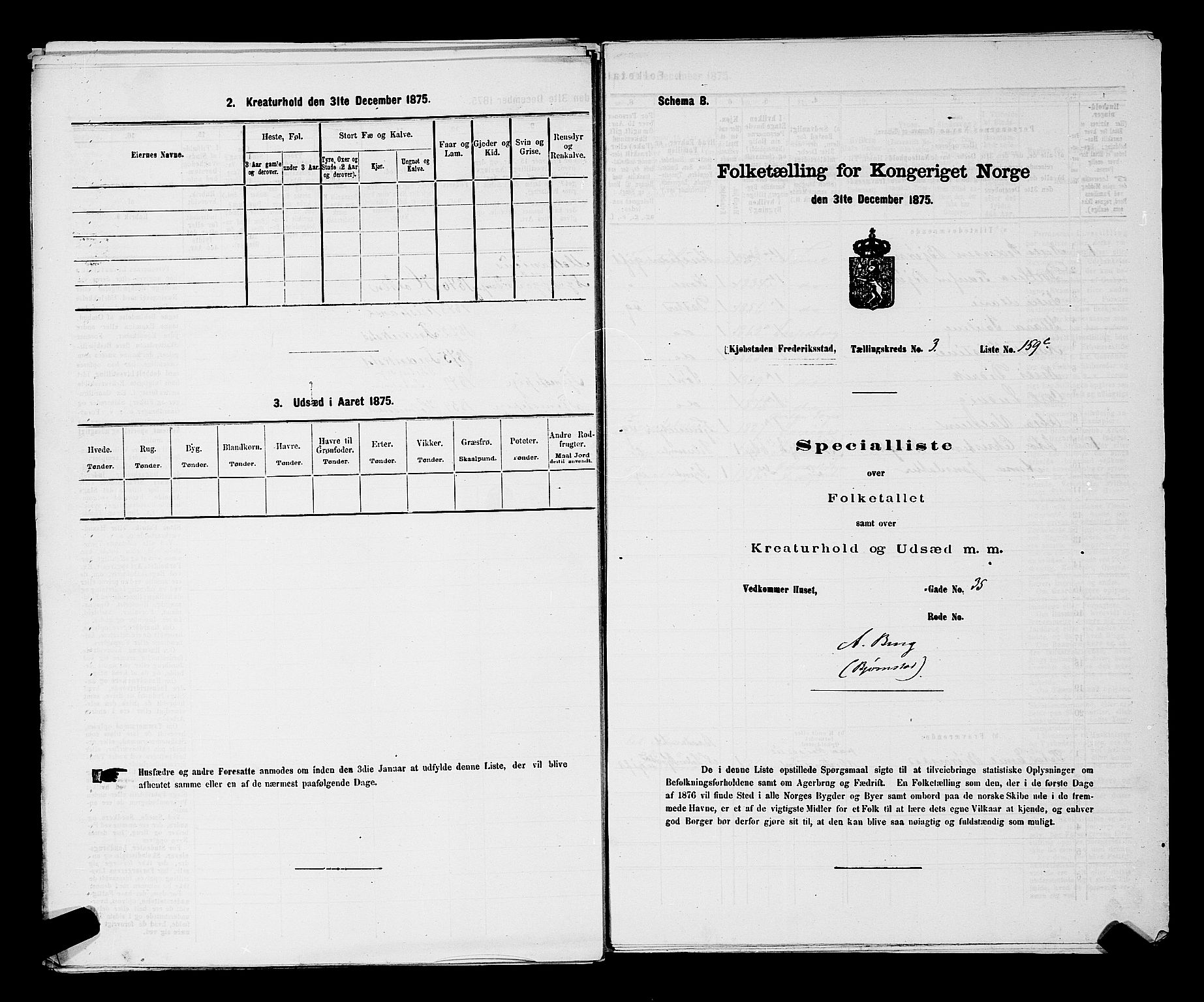 RA, 1875 census for 0103B Fredrikstad/Fredrikstad, 1875, p. 499