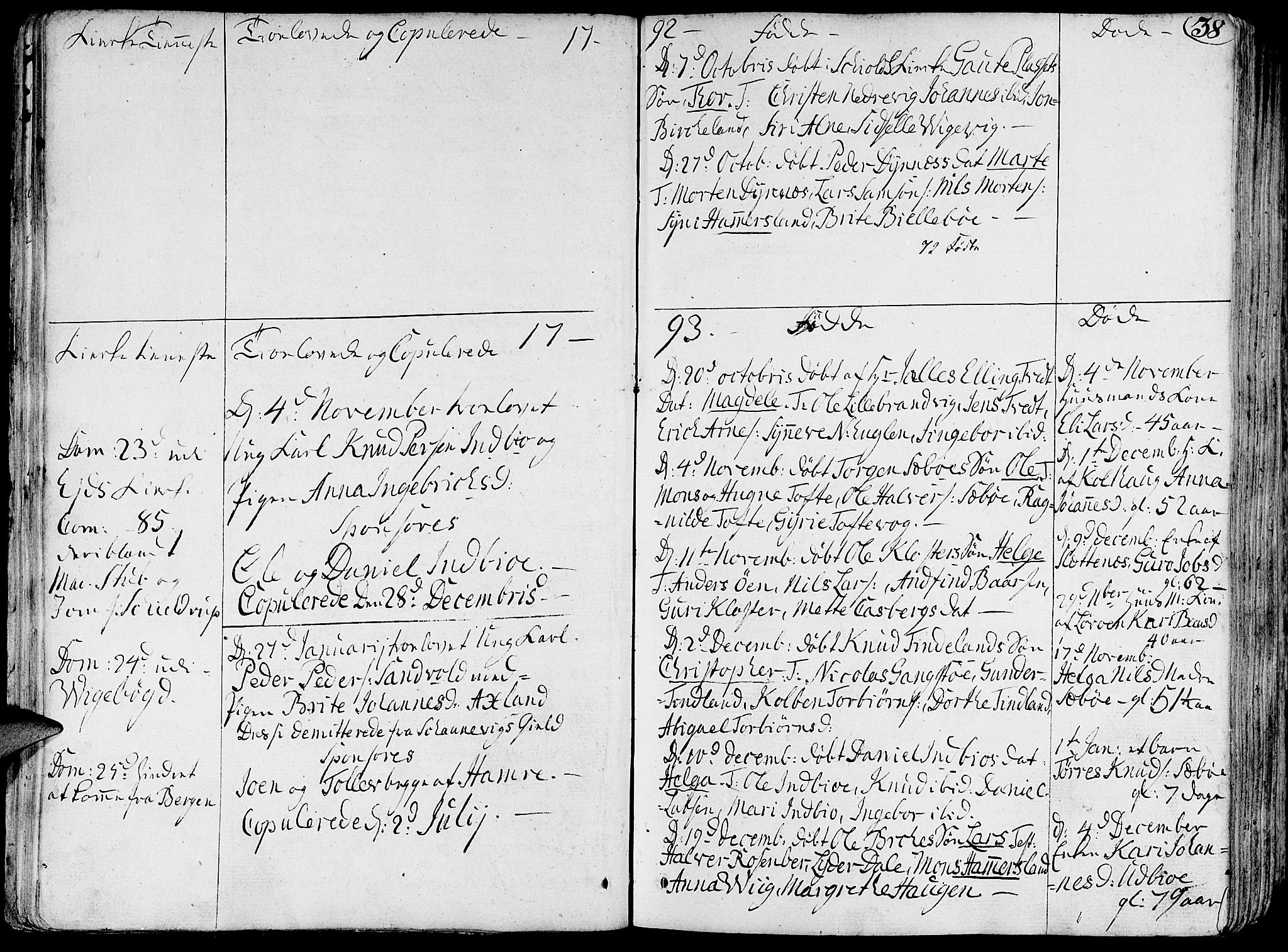 Fjelberg sokneprestembete, SAB/A-75201/H/Haa: Parish register (official) no. A 3, 1788-1815, p. 38
