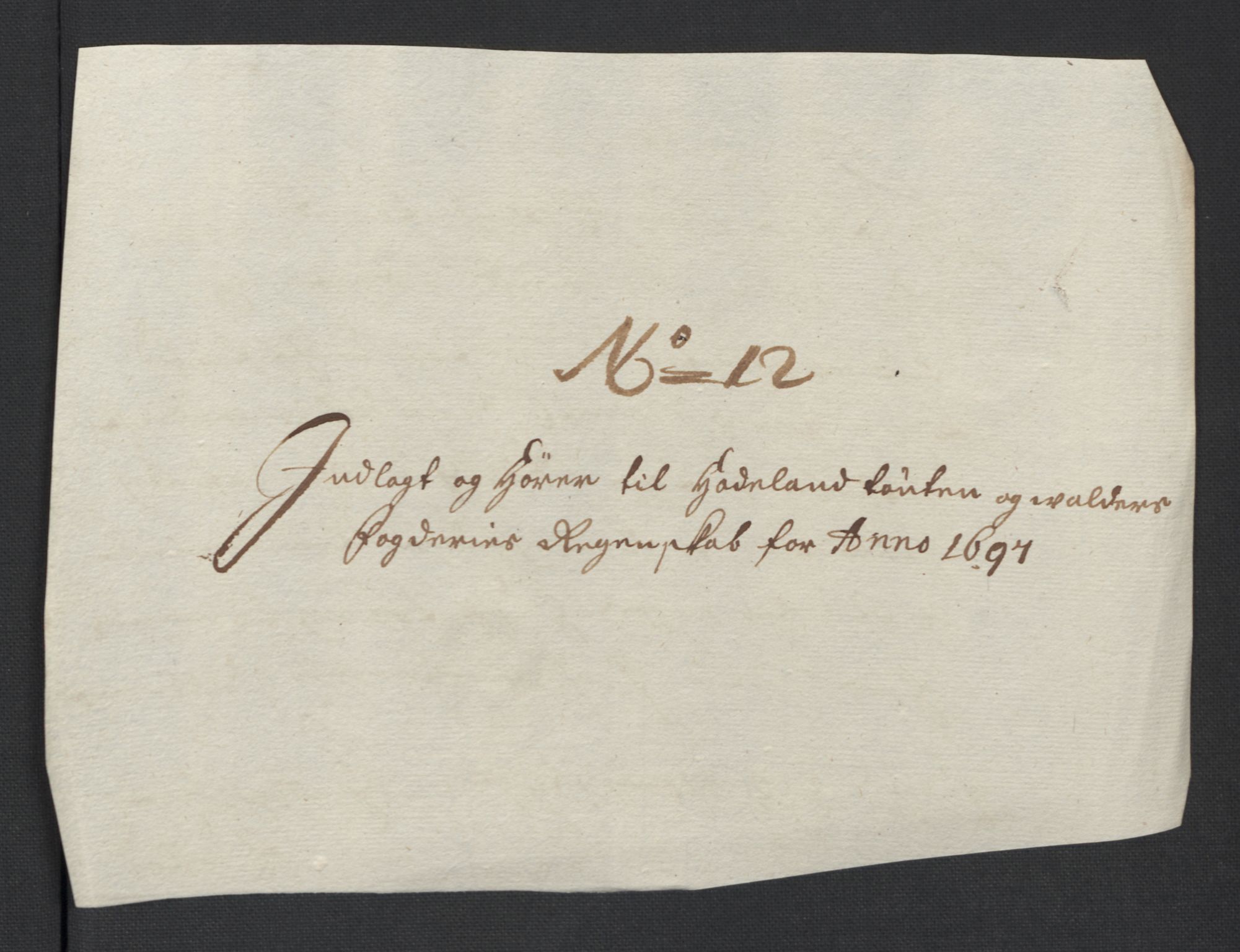 Rentekammeret inntil 1814, Reviderte regnskaper, Fogderegnskap, AV/RA-EA-4092/R18/L1295: Fogderegnskap Hadeland, Toten og Valdres, 1697, p. 216