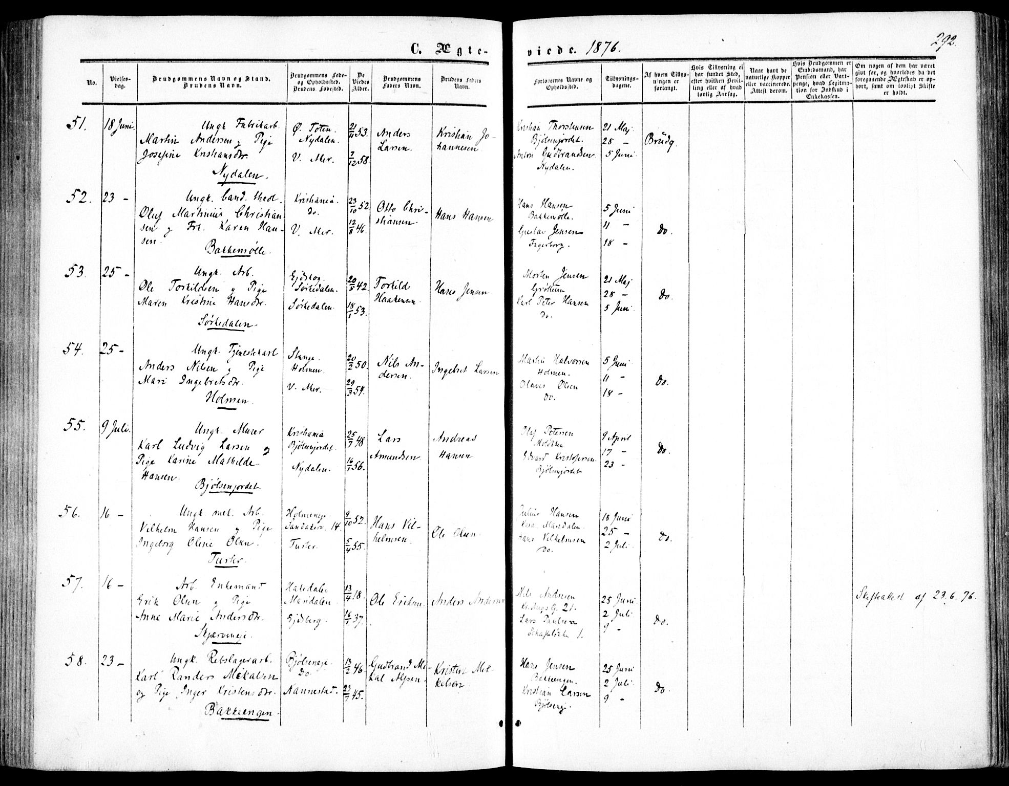 Vestre Aker prestekontor Kirkebøker, AV/SAO-A-10025/F/Fa/L0002: Parish register (official) no. 2, 1855-1877, p. 292